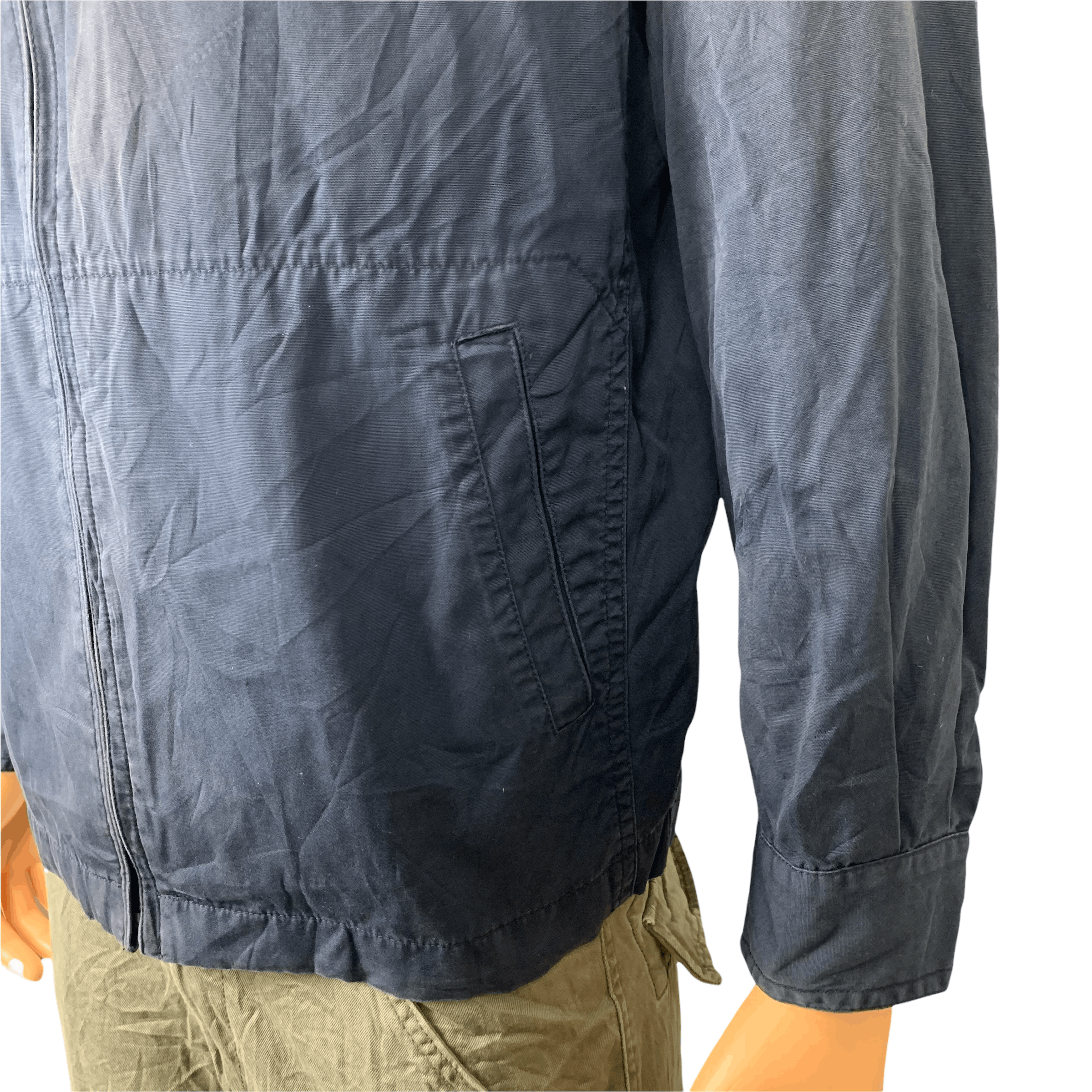 Japanese Brand Crocodile Navy Blue Casual Jacket #3583-126 Size US M / EU 48-50 / 2 - 6 Thumbnail
