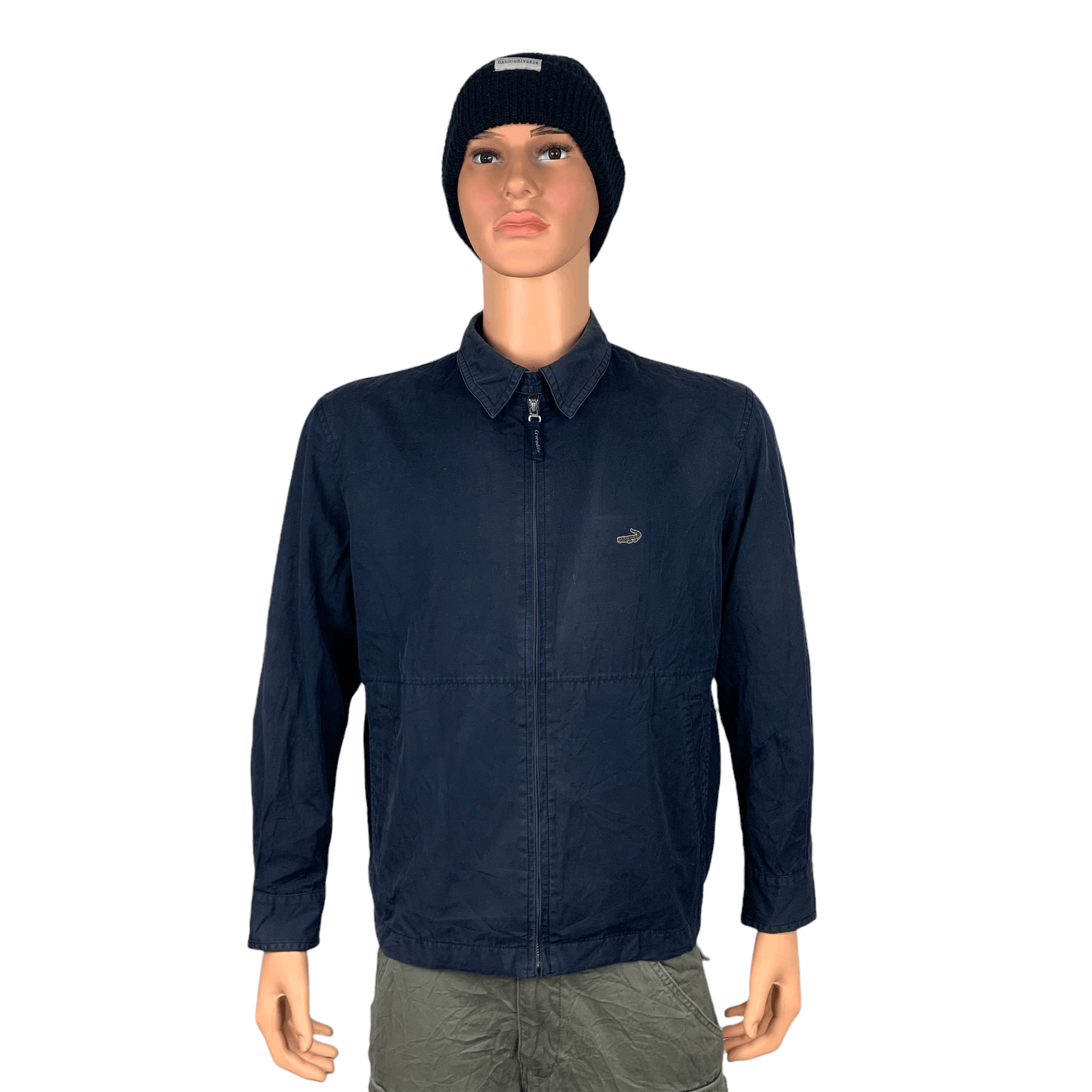 Japanese Brand Crocodile Navy Blue Casual Jacket #3583-126 Size US M / EU 48-50 / 2 - 1 Thumbnail