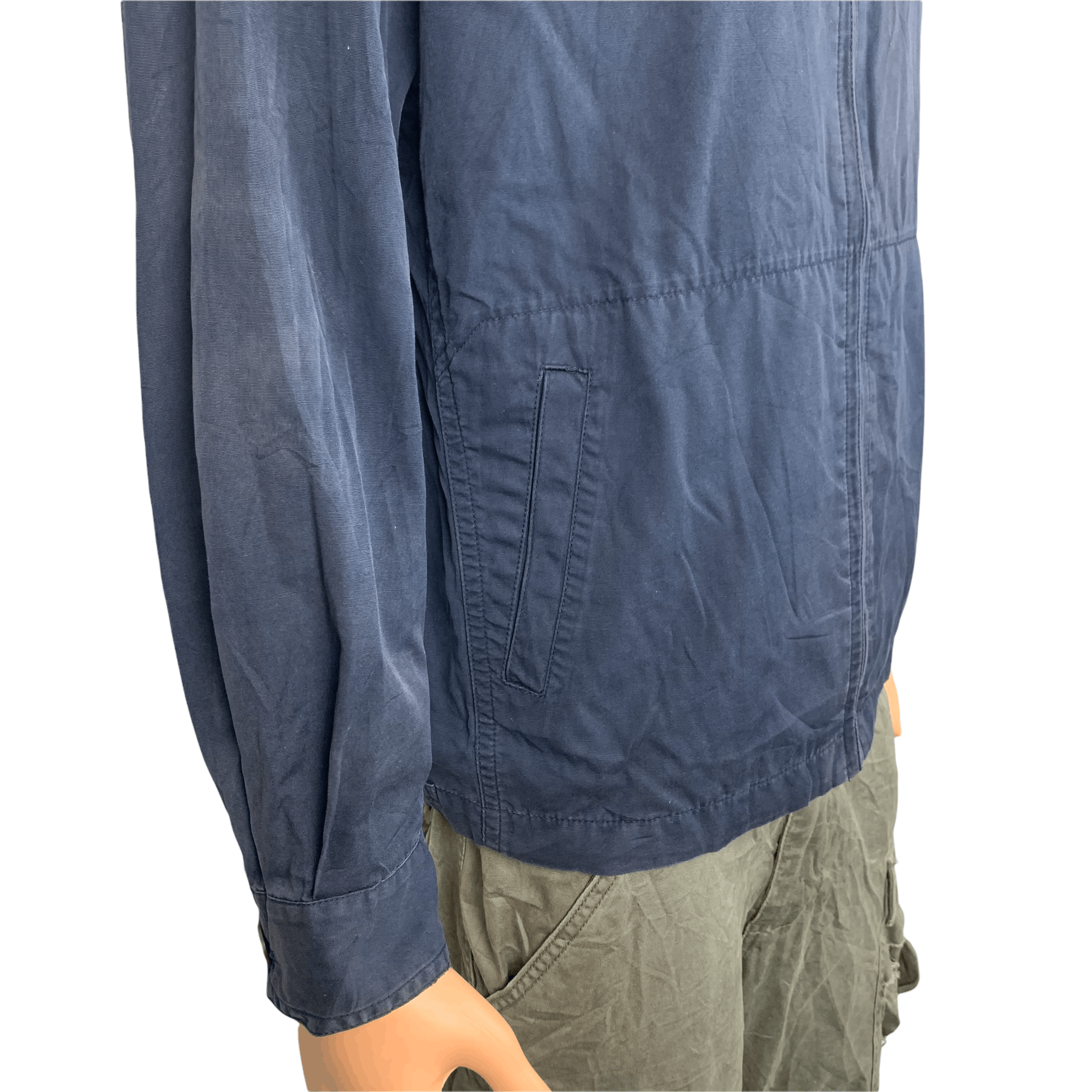 Japanese Brand Crocodile Navy Blue Casual Jacket #3583-126 Size US M / EU 48-50 / 2 - 7 Thumbnail