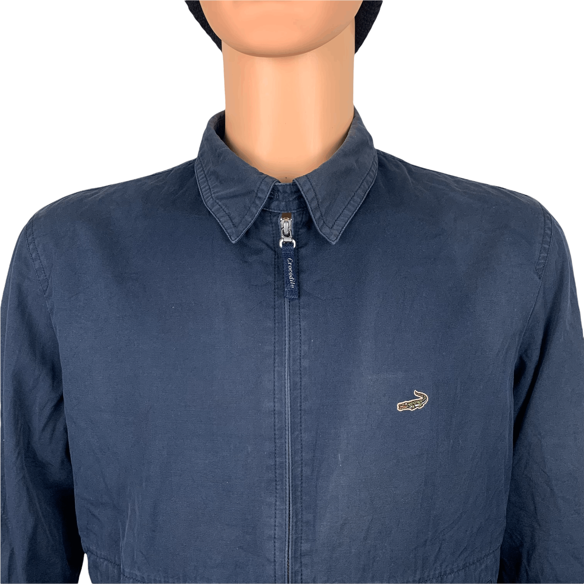 Japanese Brand Crocodile Navy Blue Casual Jacket #3583-126 Size US M / EU 48-50 / 2 - 3 Thumbnail