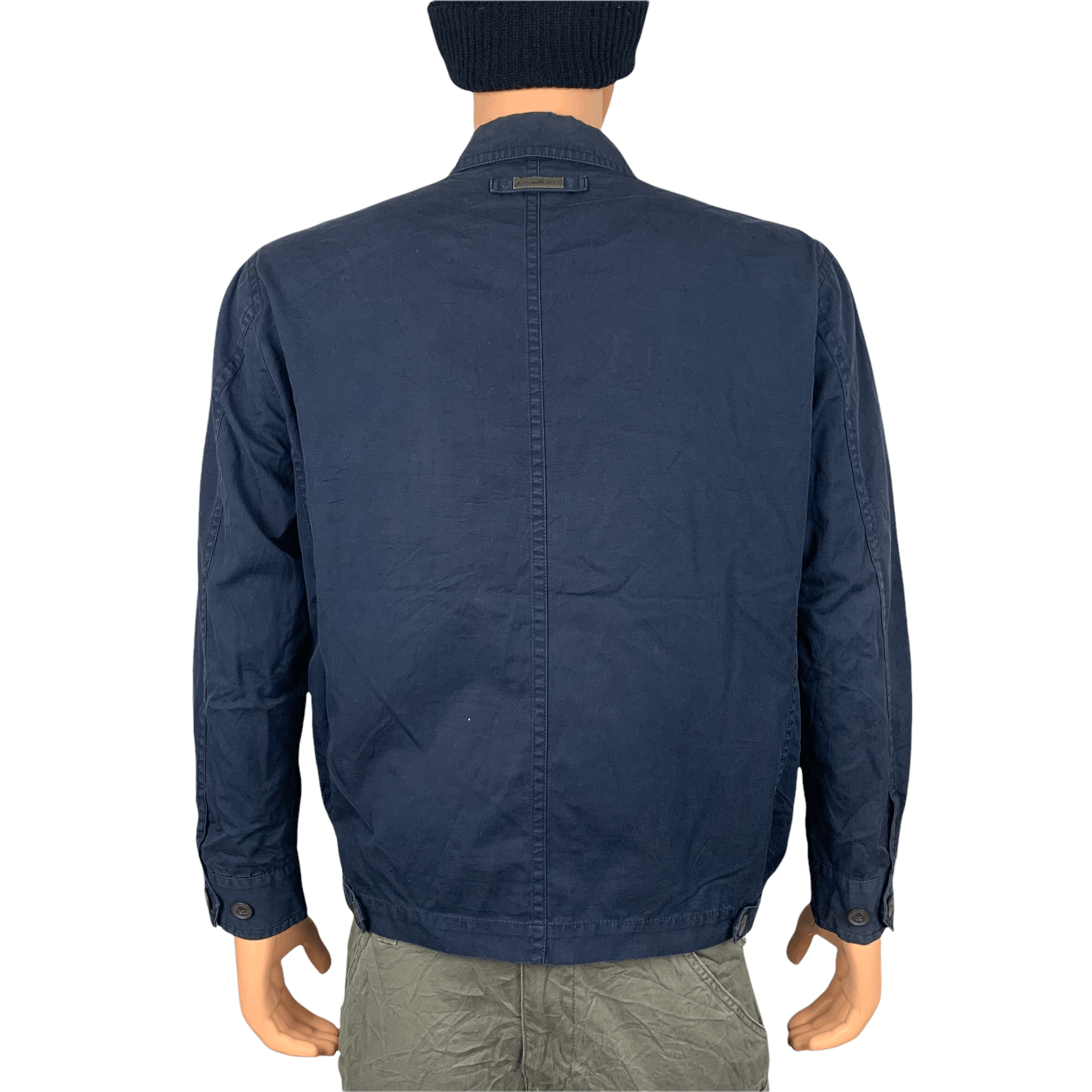 Japanese Brand Crocodile Navy Blue Casual Jacket #3583-126 Size US M / EU 48-50 / 2 - 8 Thumbnail