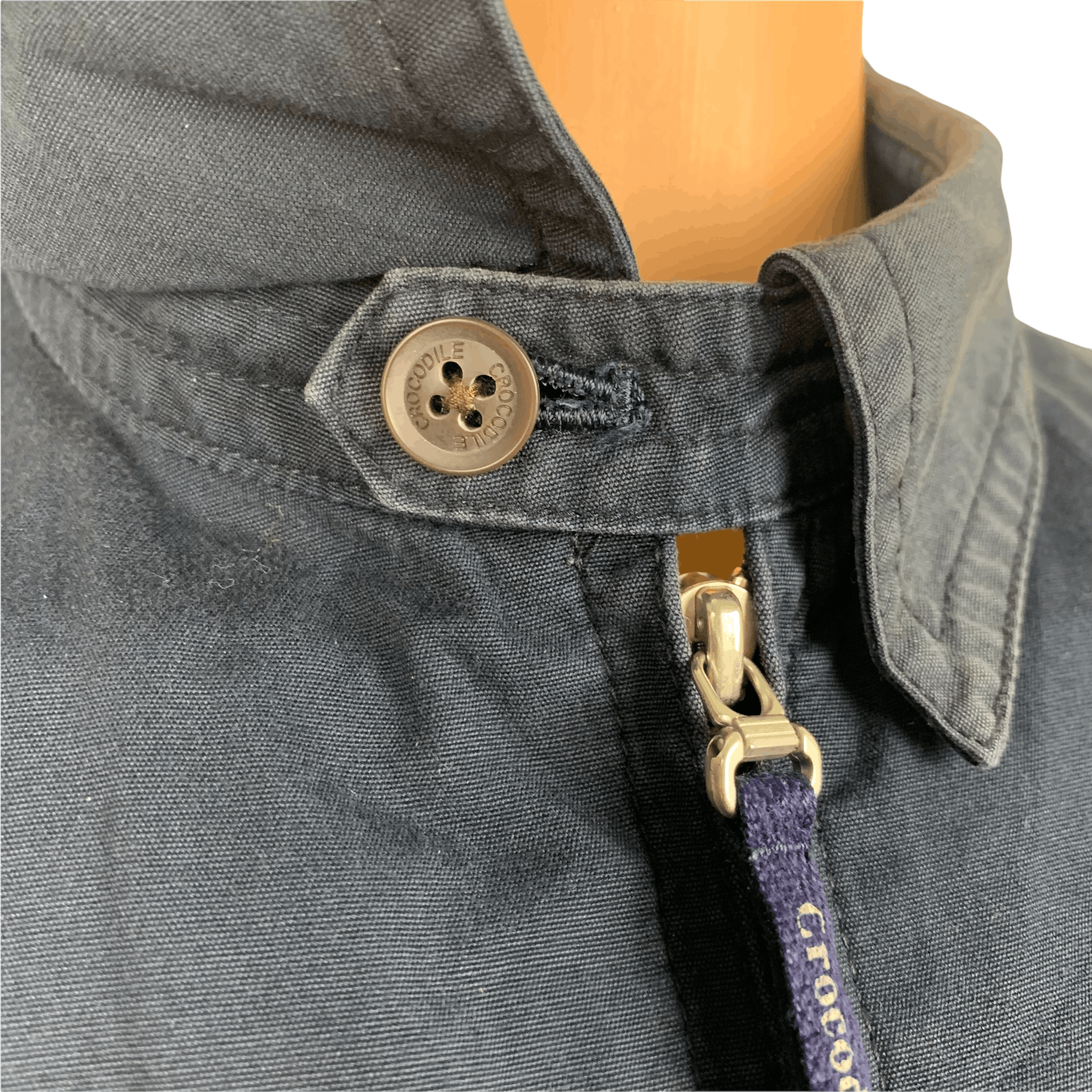 Japanese Brand Crocodile Navy Blue Casual Jacket #3583-126 Size US M / EU 48-50 / 2 - 12 Thumbnail