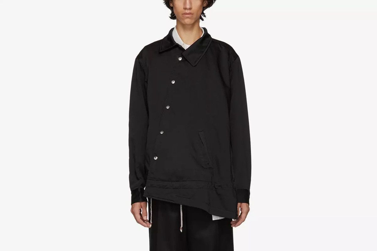 image of Comme Des Garcons Homme Plus Cdg Homme Plus Asymmetrical Jacket in Navy, Men's (Size Small)