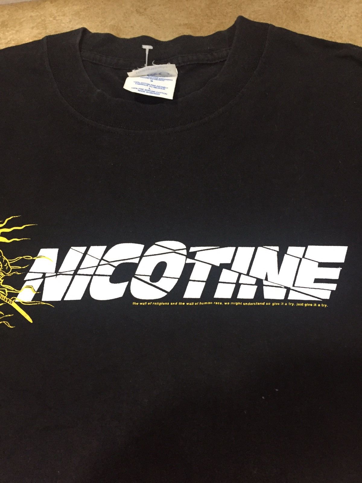Band Tees Vintage Nicotine band school of liberty Japan hardcore punk Size US L / EU 52-54 / 3 - 2 Thumbnail