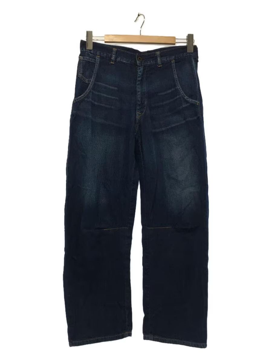 image of Yohji Yamamoto x YS Yamamoto Wide Leg Denim Jeans in Indigo, Men's (Size 30)