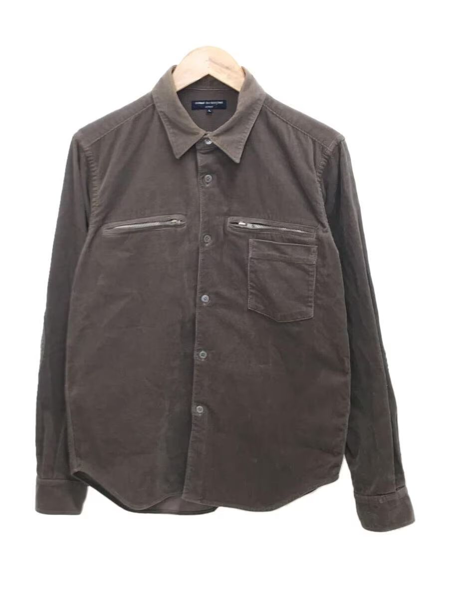 Pre-owned Comme Des Garcons X Comme Des Garcons Homme Corduroy Multi Zip Button Shirt In Brown