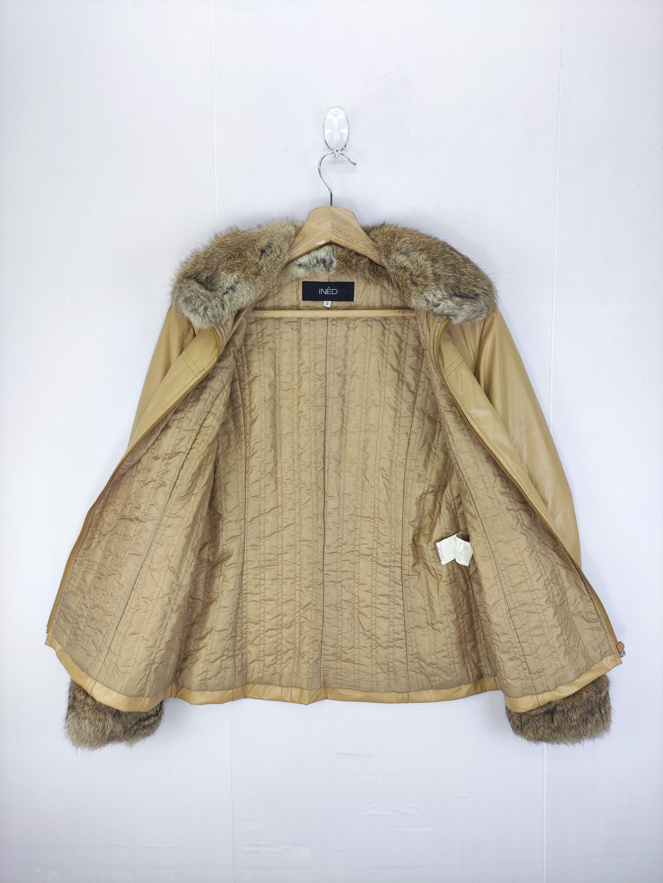 Yohji Yamamoto Ined By Yohji Yamamoto Fur Part Rabbit Pvc Jacket Zipper Size S / US 4 / IT 40 - 3 Thumbnail