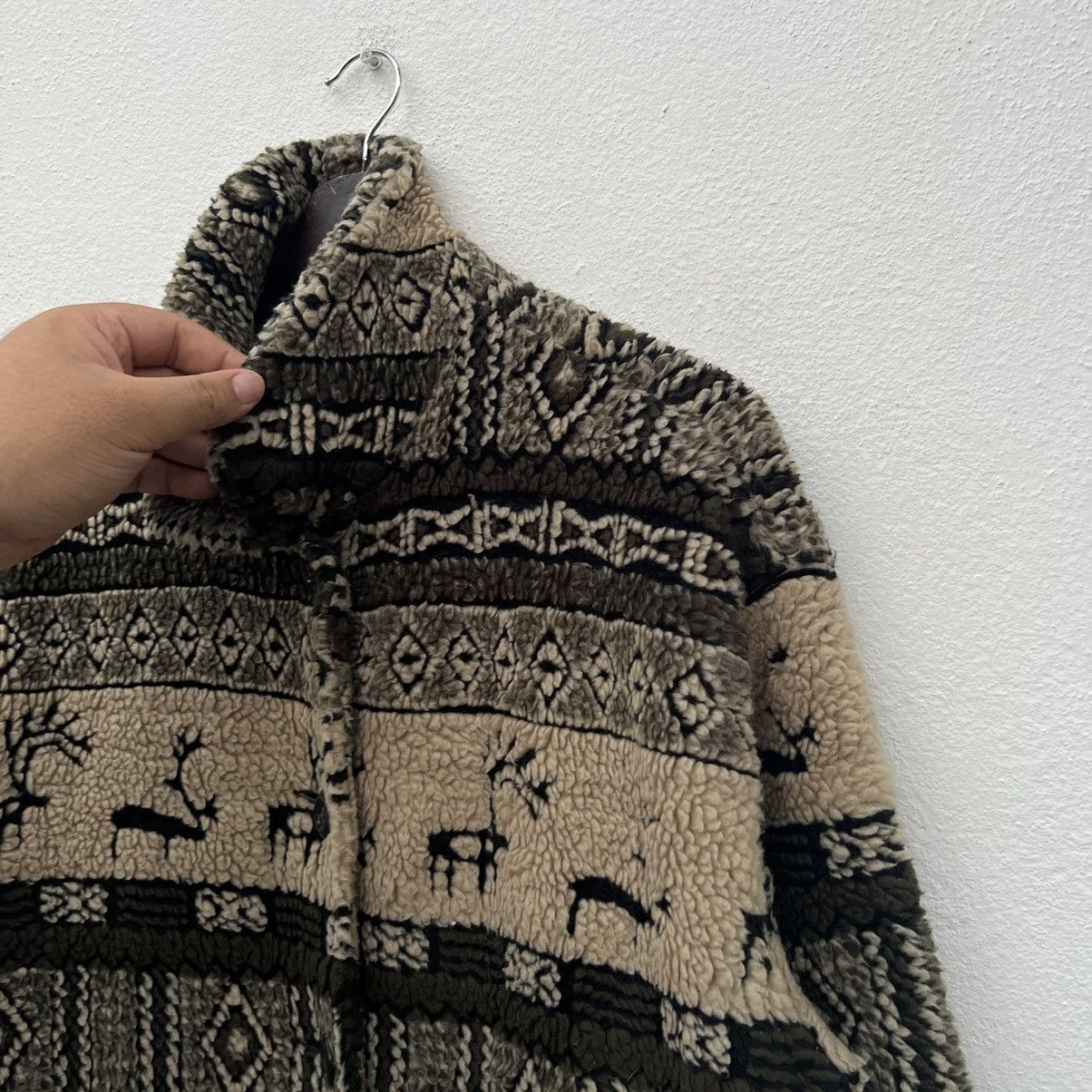 Japanese Brand VINTAGE PRINTED FLEECE JACKET CHIANTI CLASSICO Size US M / EU 48-50 / 2 - 6 Thumbnail