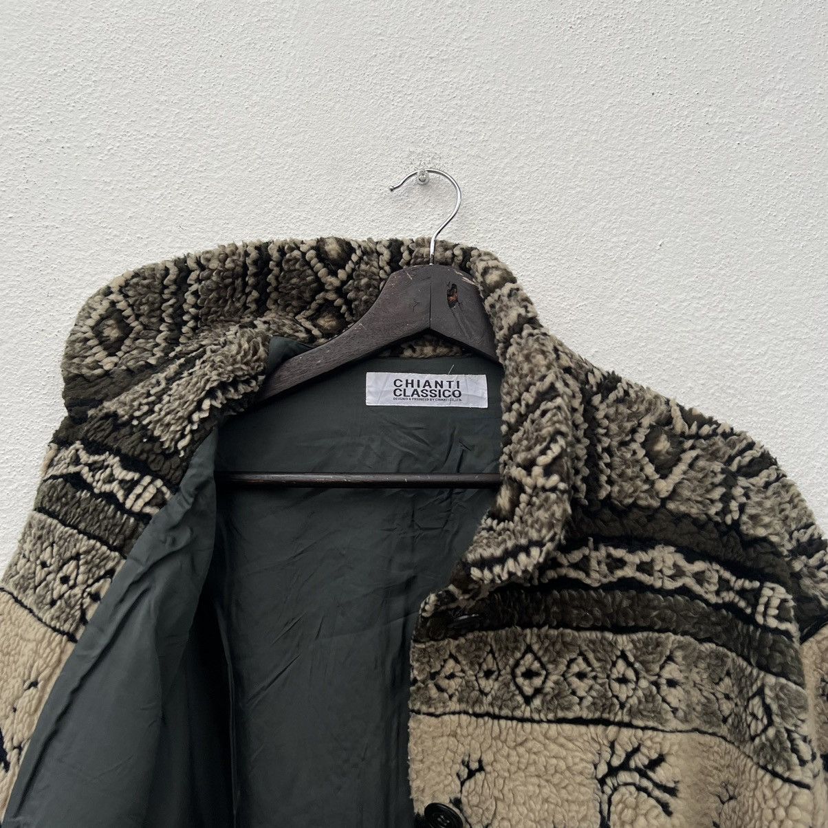 Japanese Brand VINTAGE PRINTED FLEECE JACKET CHIANTI CLASSICO Size US M / EU 48-50 / 2 - 12 Thumbnail