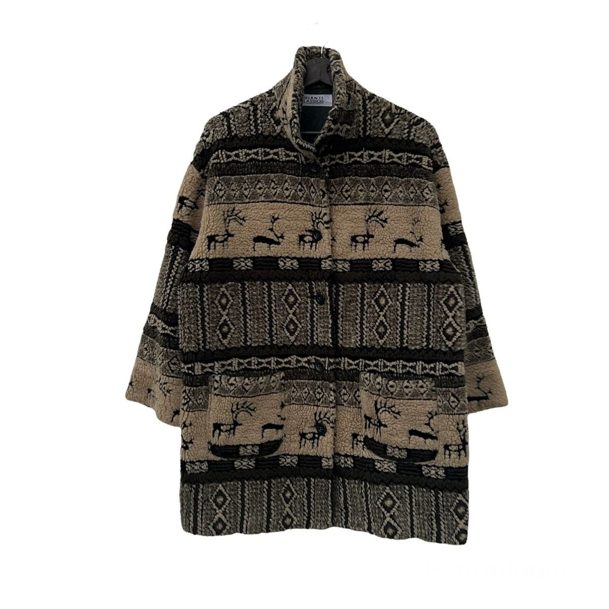 Japanese Brand VINTAGE PRINTED FLEECE JACKET CHIANTI CLASSICO Size US M / EU 48-50 / 2 - 1 Thumbnail