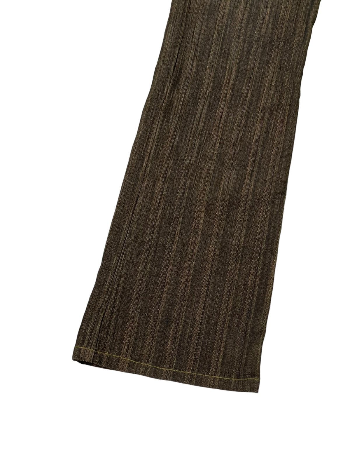 Japanese Brand Flare Jeans Michel Klein Striped Stretch Low Rise 2🟦1 Size US 30 / EU 46 - 5 Thumbnail