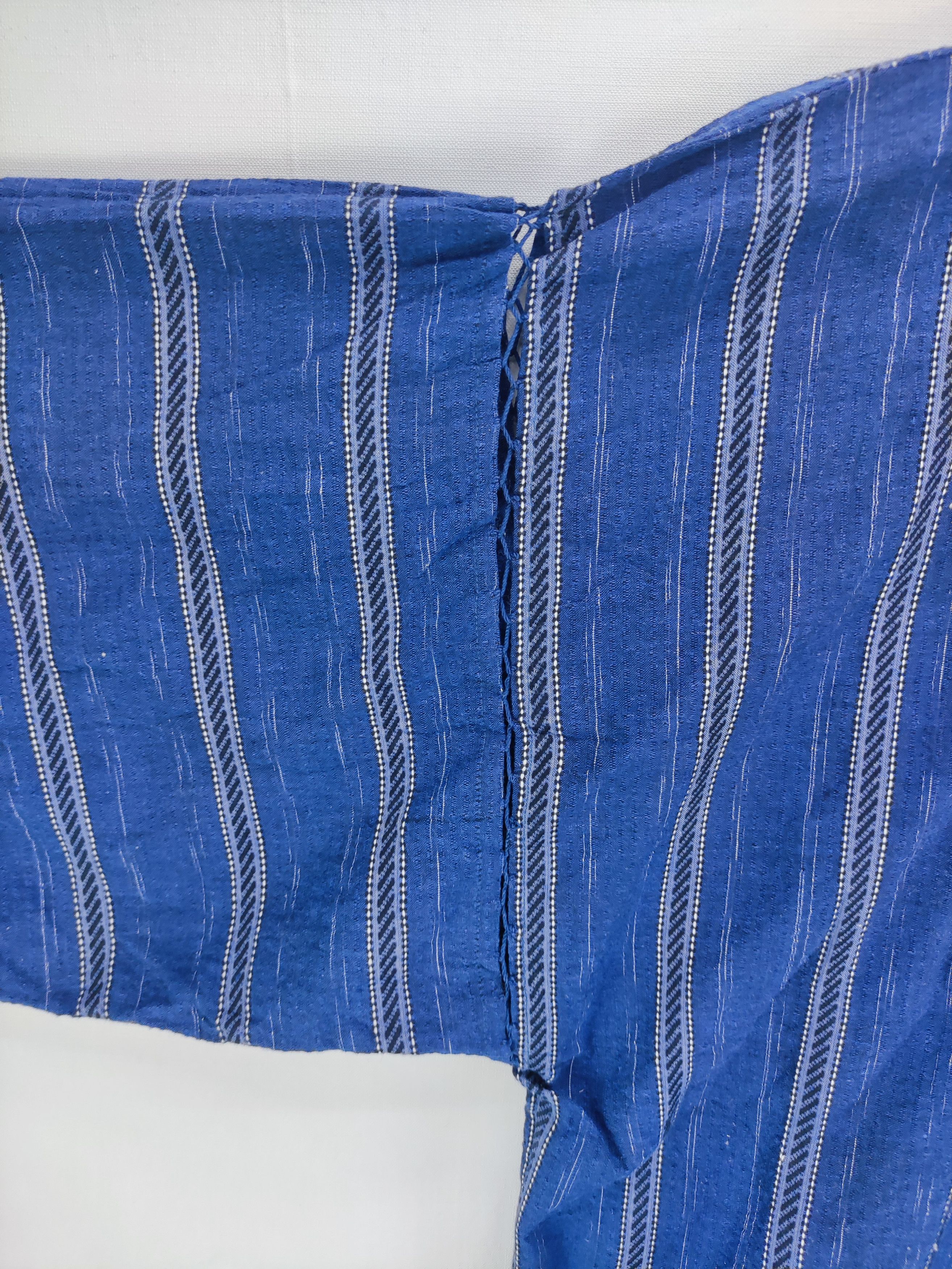 Komono Vintage Japanese kimono Cardigan Striped Size US L / EU 52-54 / 3 - 4 Thumbnail