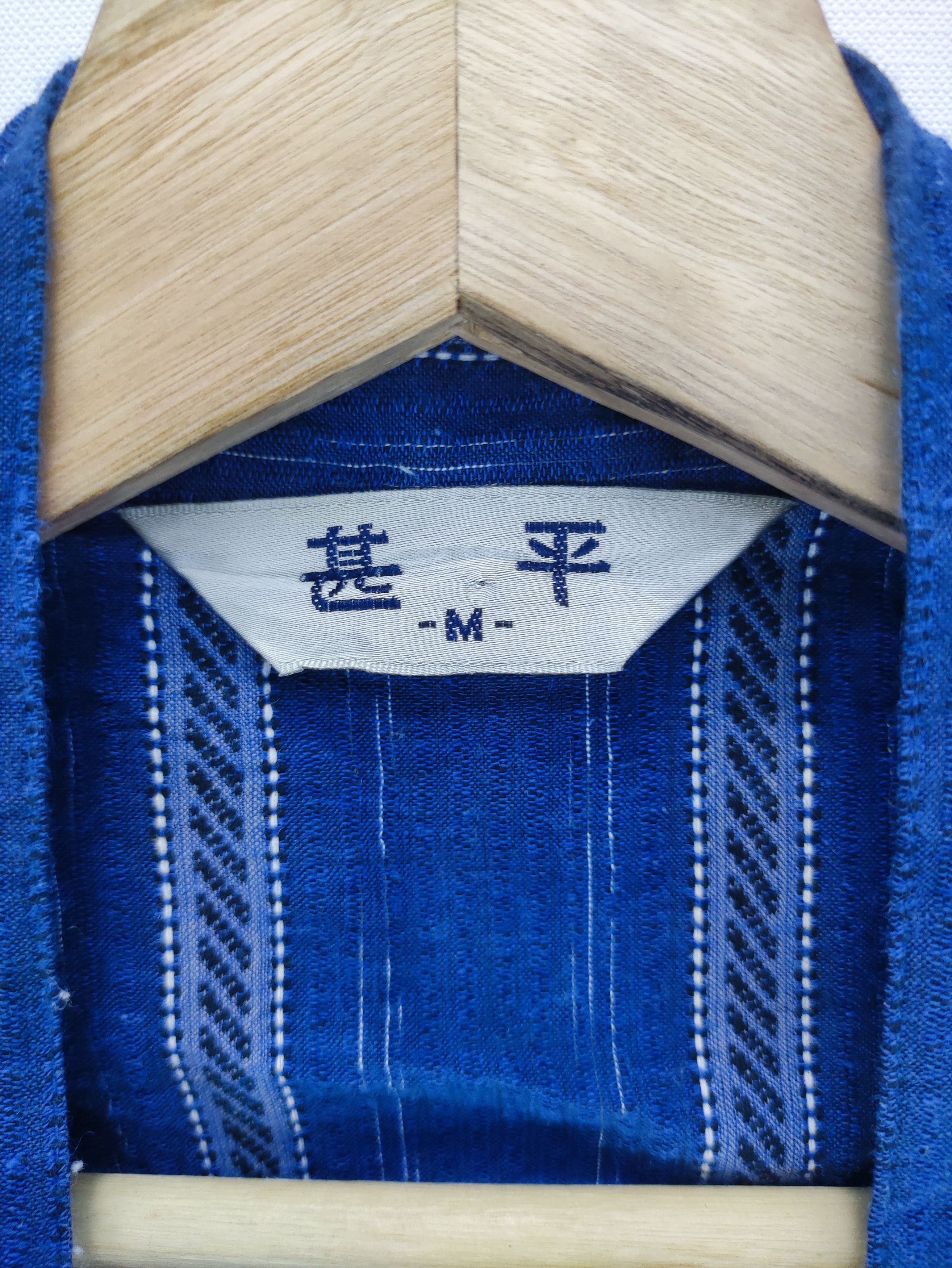 Komono Vintage Japanese kimono Cardigan Striped Size US L / EU 52-54 / 3 - 3 Thumbnail