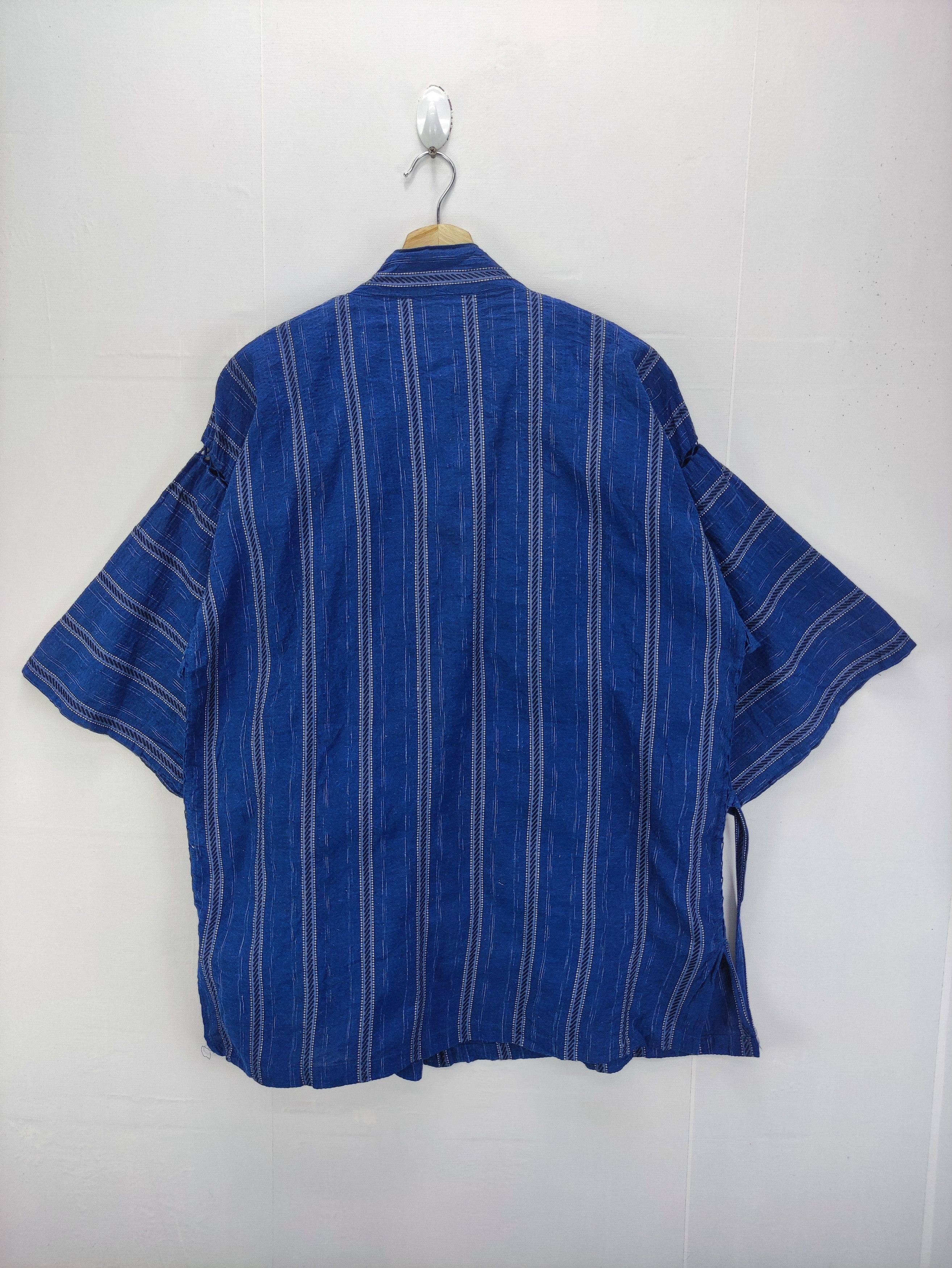 Komono Vintage Japanese kimono Cardigan Striped Size US L / EU 52-54 / 3 - 8 Thumbnail