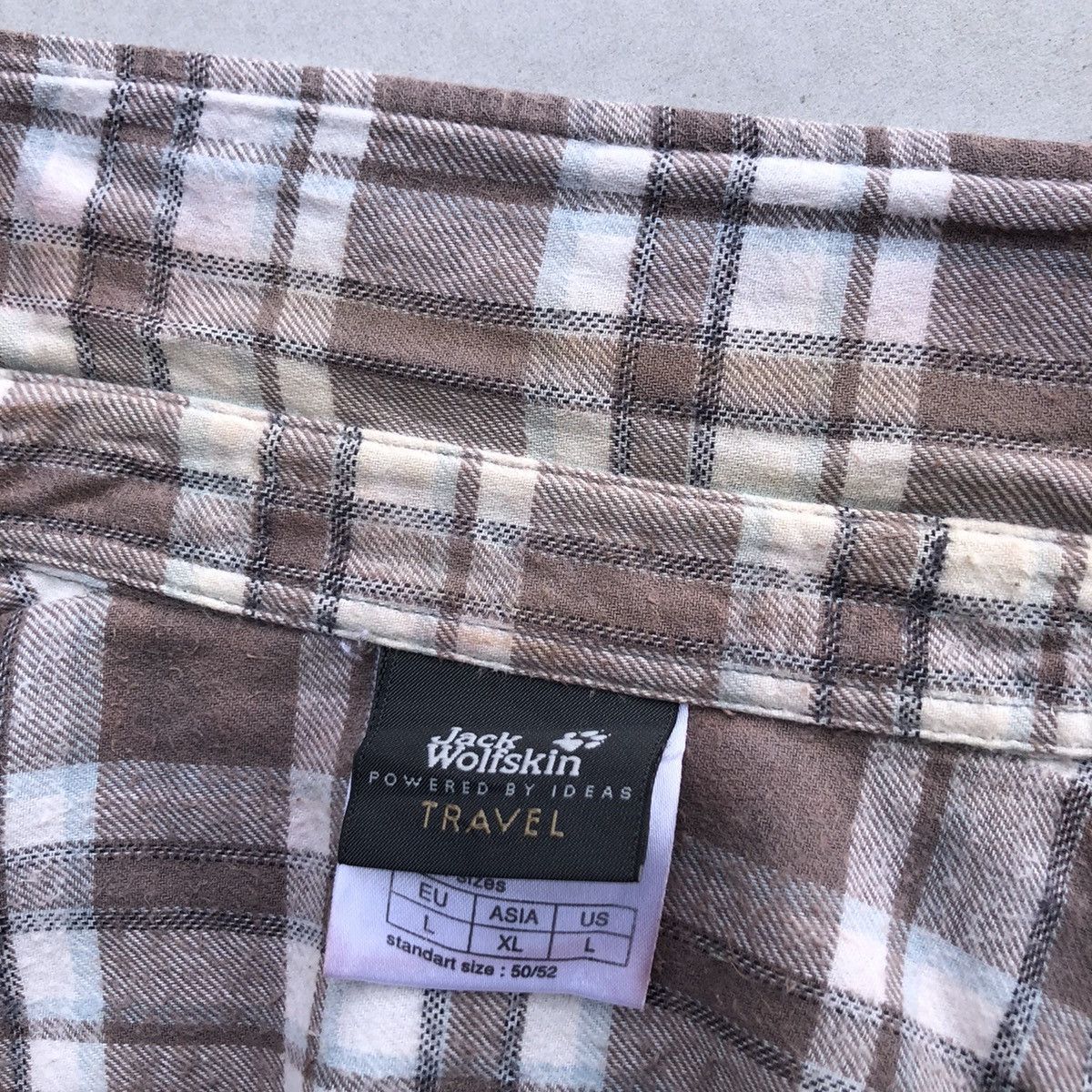 Jack Wolfskin 🔥Accept Binding Offer🔥 Jack Wolfskin Flannel Jacket Size US L / EU 52-54 / 3 - 12 Thumbnail