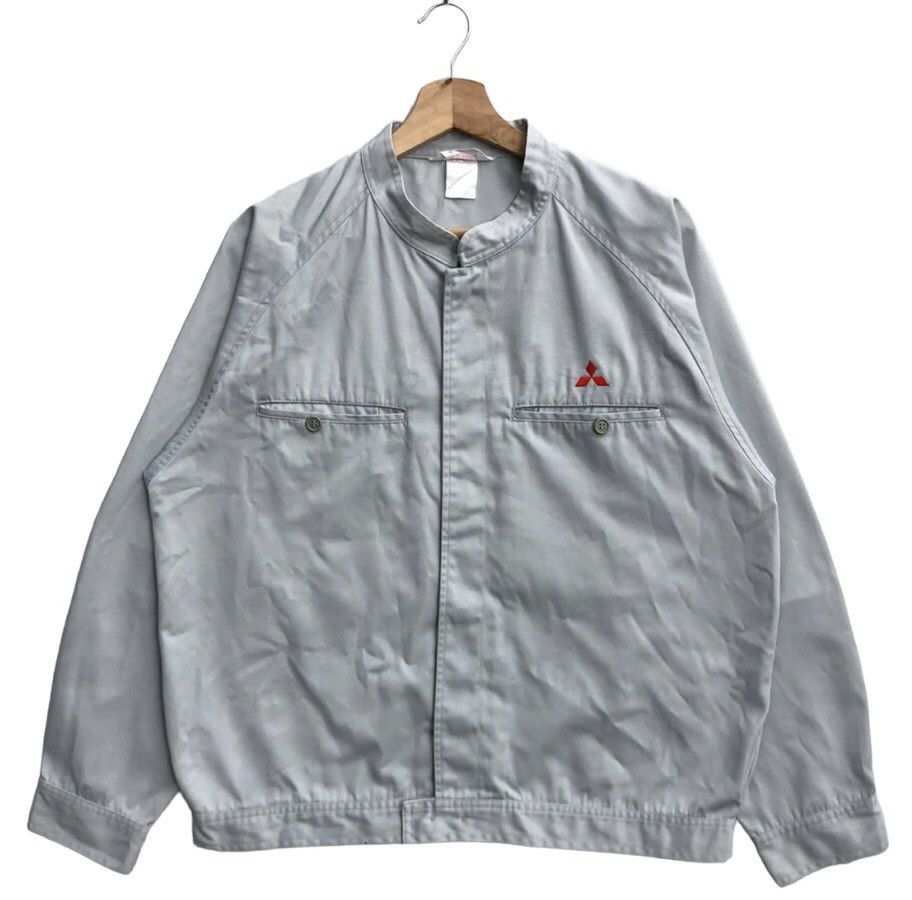 image of Racing x Vintage Workwear Mitsubishi Jacket in Silver, Men's (Size Medium)