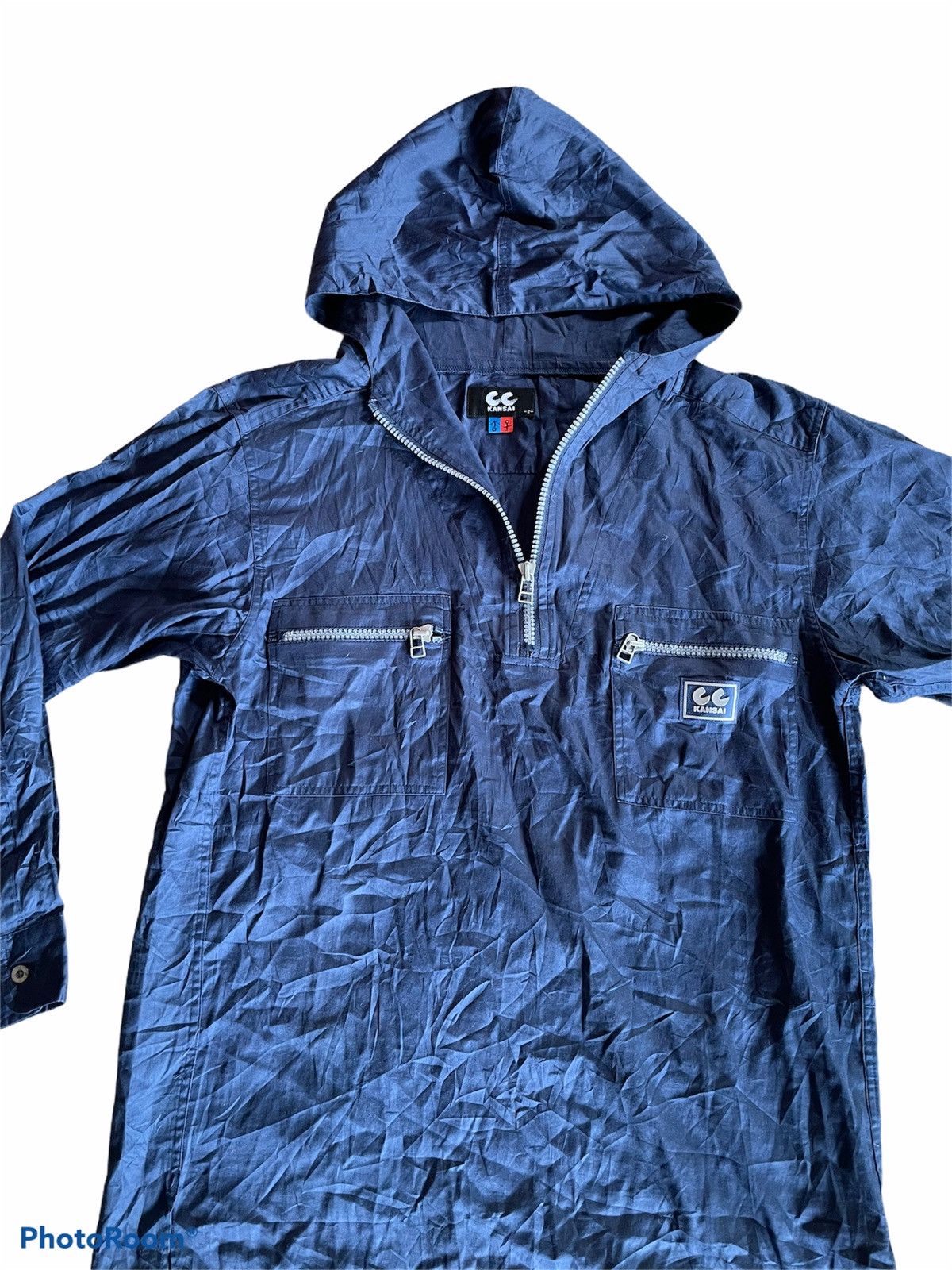 Kansai Yamamoto CC Kansai Yamamoto designer pullover hooded windbreaker Sz S Size US S / EU 44-46 / 1 - 2 Thumbnail