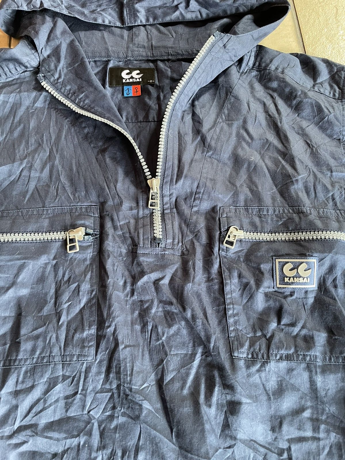 Kansai Yamamoto CC Kansai Yamamoto designer pullover hooded windbreaker Sz S Size US S / EU 44-46 / 1 - 3 Thumbnail