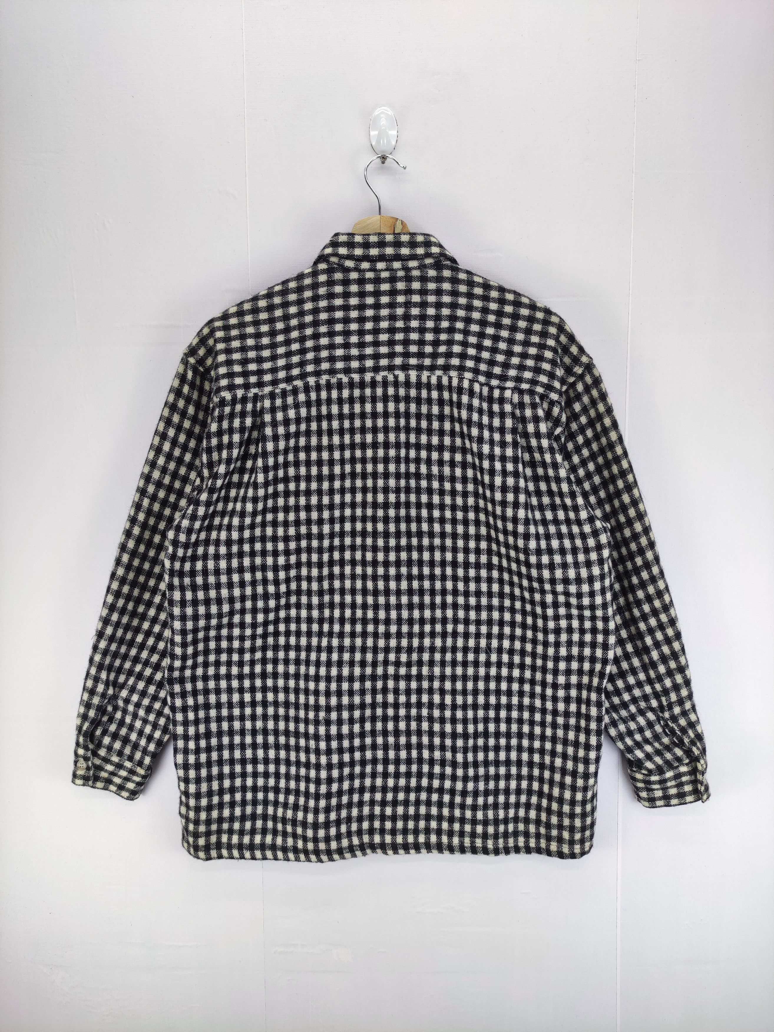 Vintage Vintage Wool Shirt Button Checkered Up By Avancc Size US M / EU 48-50 / 2 - 6 Thumbnail