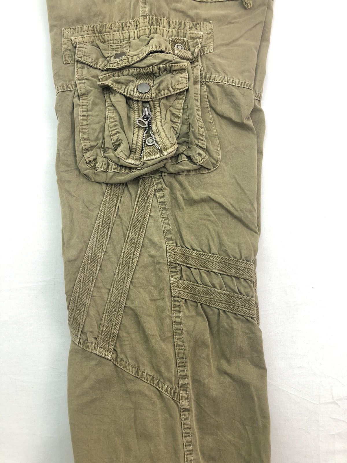 Japanese Brand Japanese Brand Junye Jeans Utility Multipocket Cargo Pants Size US 29 - 11 Thumbnail