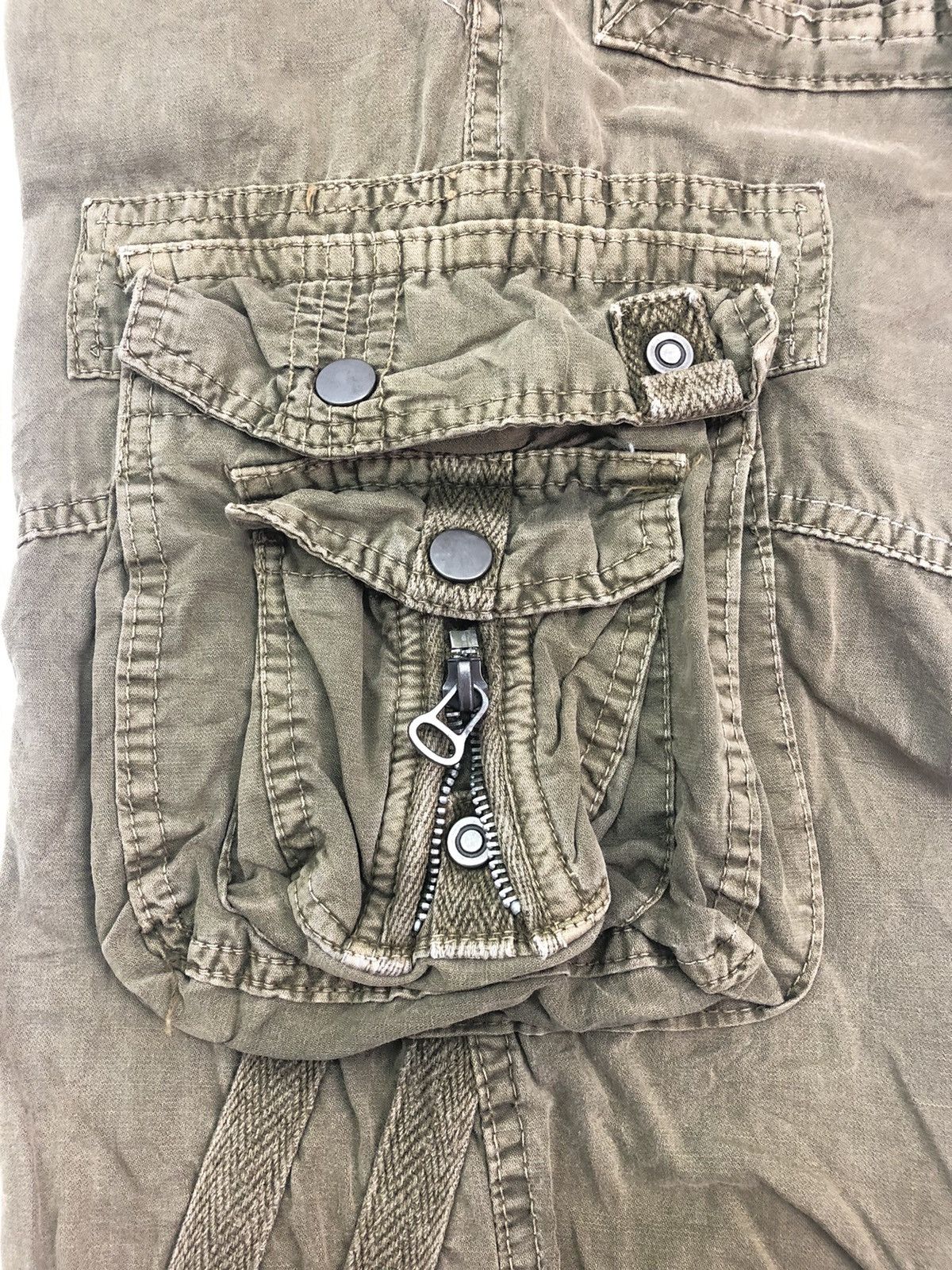 Japanese Brand Japanese Brand Junye Jeans Utility Multipocket Cargo Pants Size US 29 - 12 Thumbnail