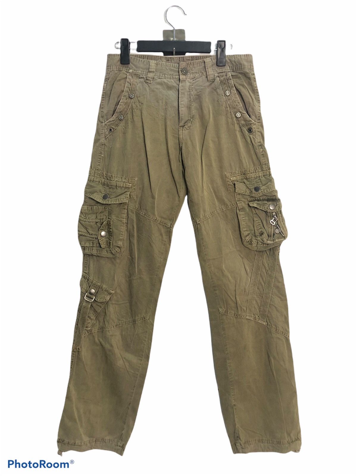 Japanese Brand Japanese Brand Junye Jeans Utility Multipocket Cargo Pants Size US 29 - 1 Thumbnail