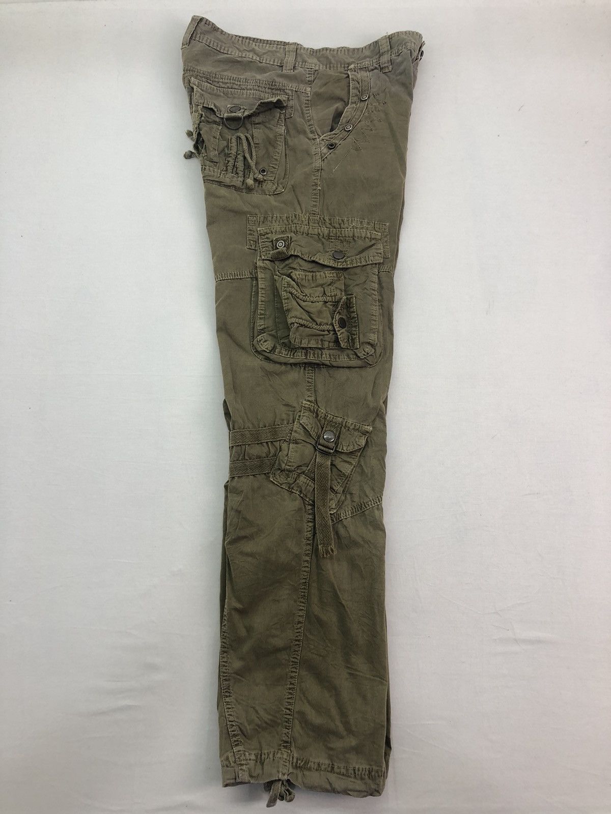 Japanese Brand Japanese Brand Junye Jeans Utility Multipocket Cargo Pants Size US 29 - 6 Thumbnail