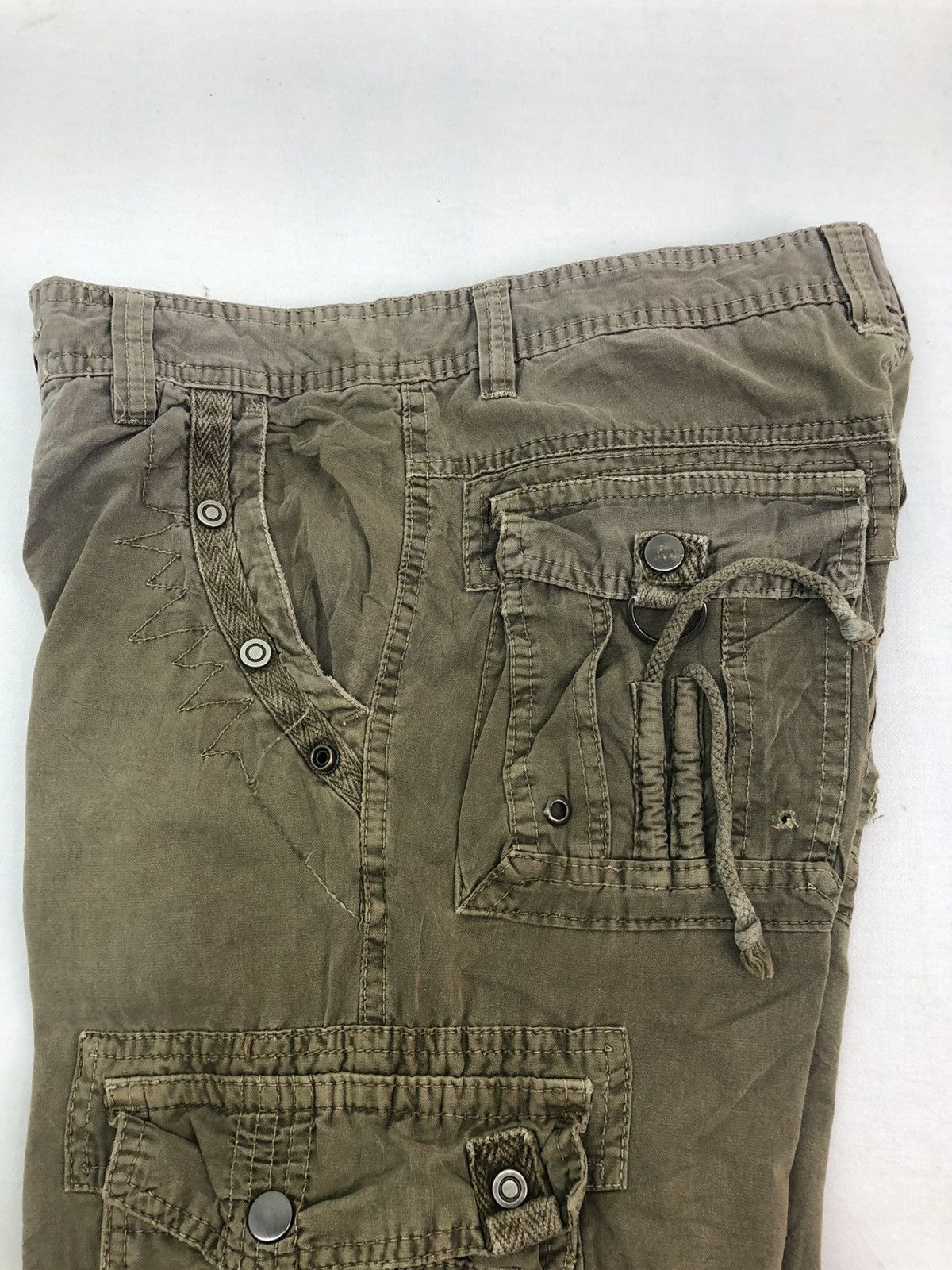 Japanese Brand Japanese Brand Junye Jeans Utility Multipocket Cargo Pants Size US 29 - 13 Thumbnail