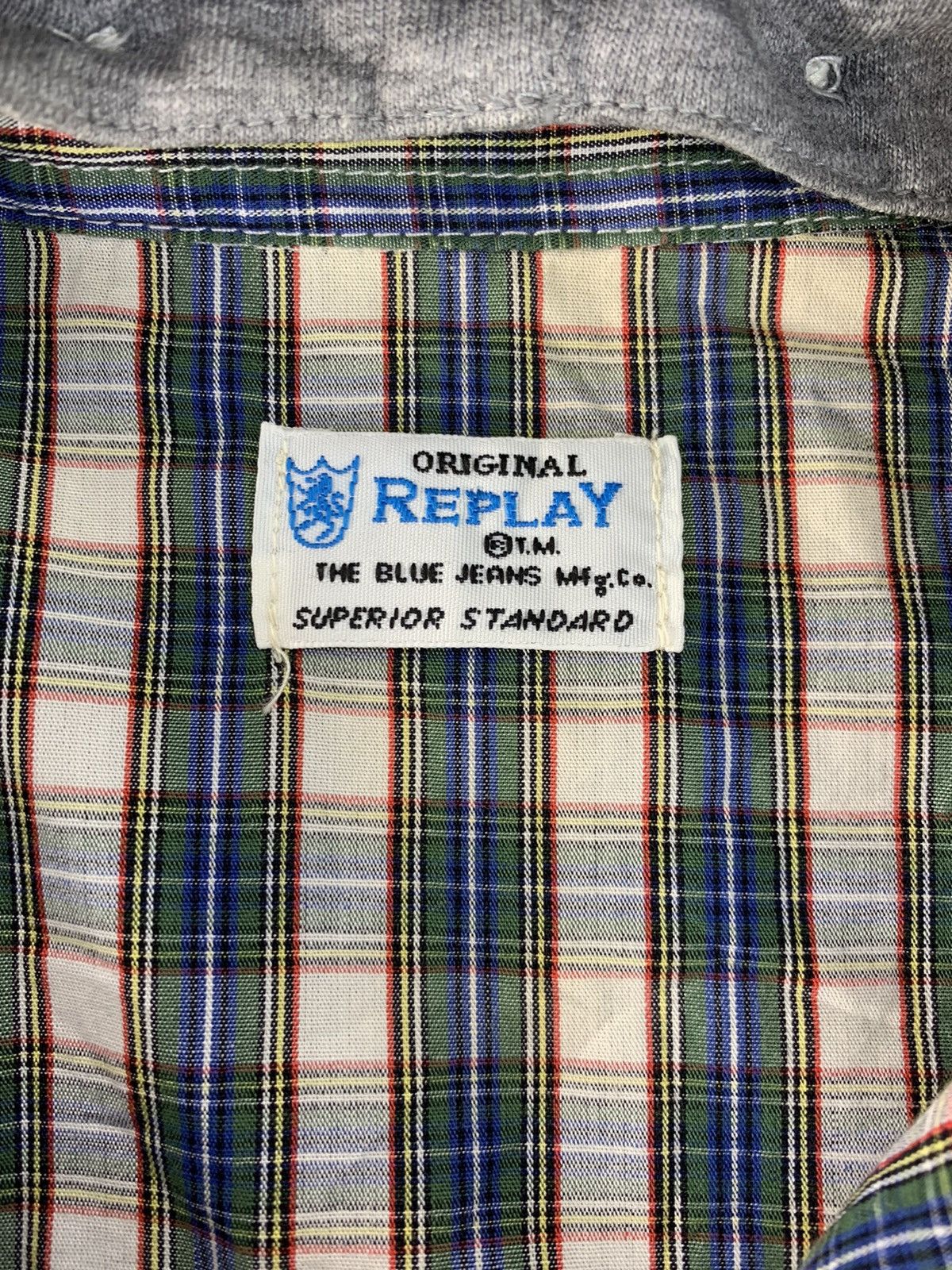 Replay Hype Replay Blue Jeans Checked Hooded Western Flannel Shirt Size US M / EU 48-50 / 2 - 5 Thumbnail