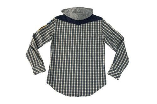 Replay Hype Replay Blue Jeans Checked Hooded Western Flannel Shirt Size US M / EU 48-50 / 2 - 2 Thumbnail