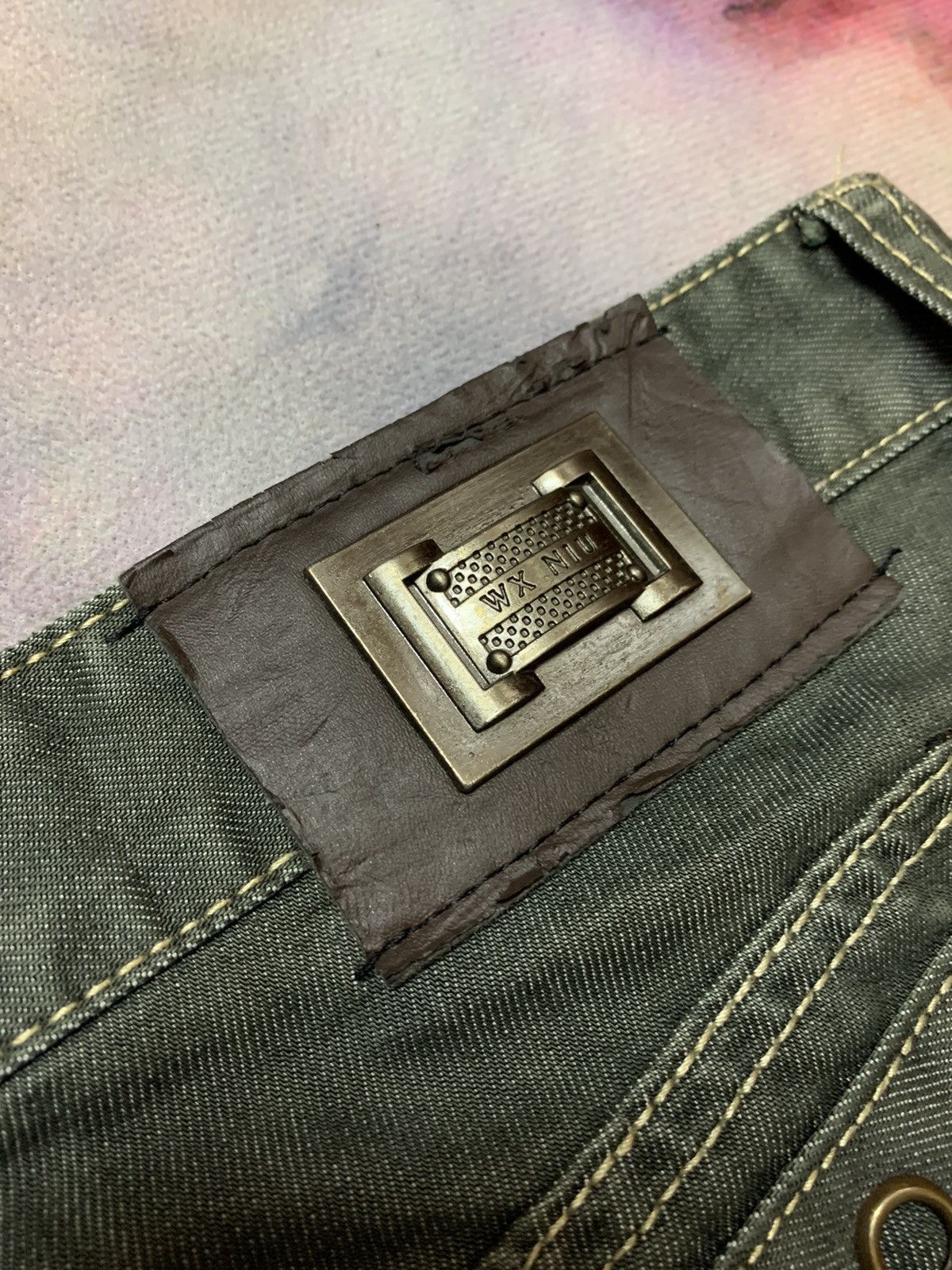 Hysteric Glamour Japanese Brand WX NIU Washed Denim Cargo Pokcet Skinny Size US 32 / EU 48 - 8 Thumbnail