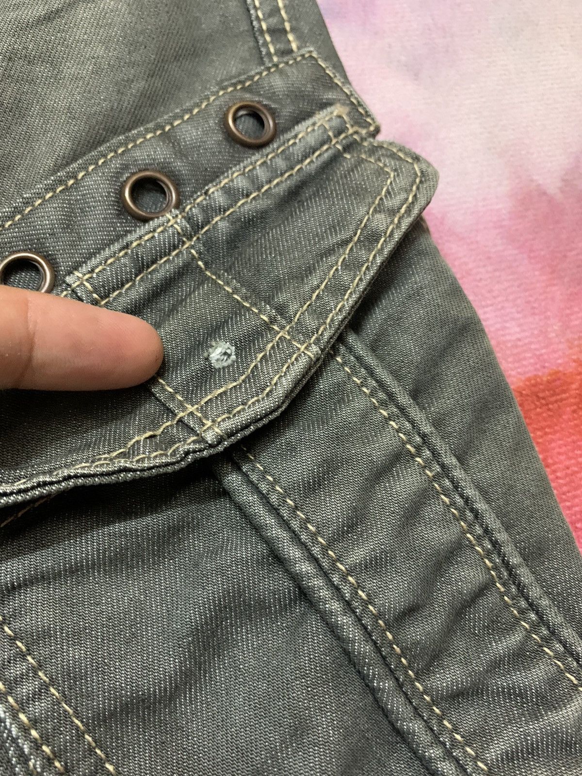 Hysteric Glamour Japanese Brand WX NIU Washed Denim Cargo Pokcet Skinny Size US 32 / EU 48 - 3 Thumbnail