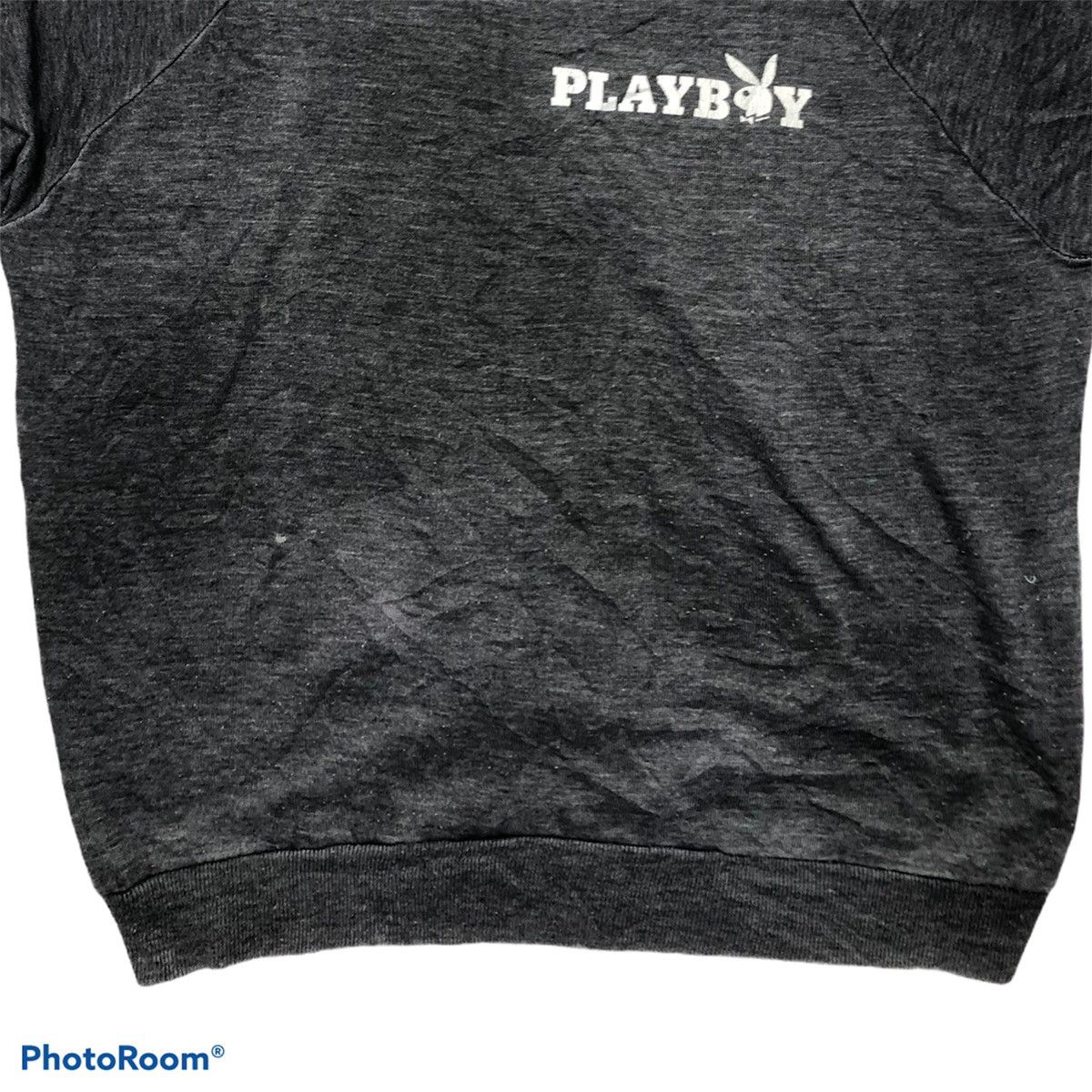 Playboy × Vintage Vintage Playboy faded thrashed pull over sweater Size US L / EU 52-54 / 3 - 4 Thumbnail