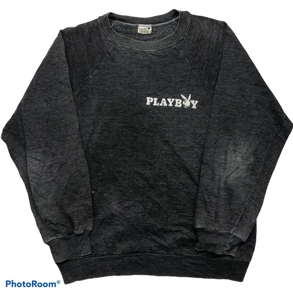 Playboy × Vintage Vintage Playboy faded thrashed pull over sweater Size US L / EU 52-54 / 3 - 1 Thumbnail