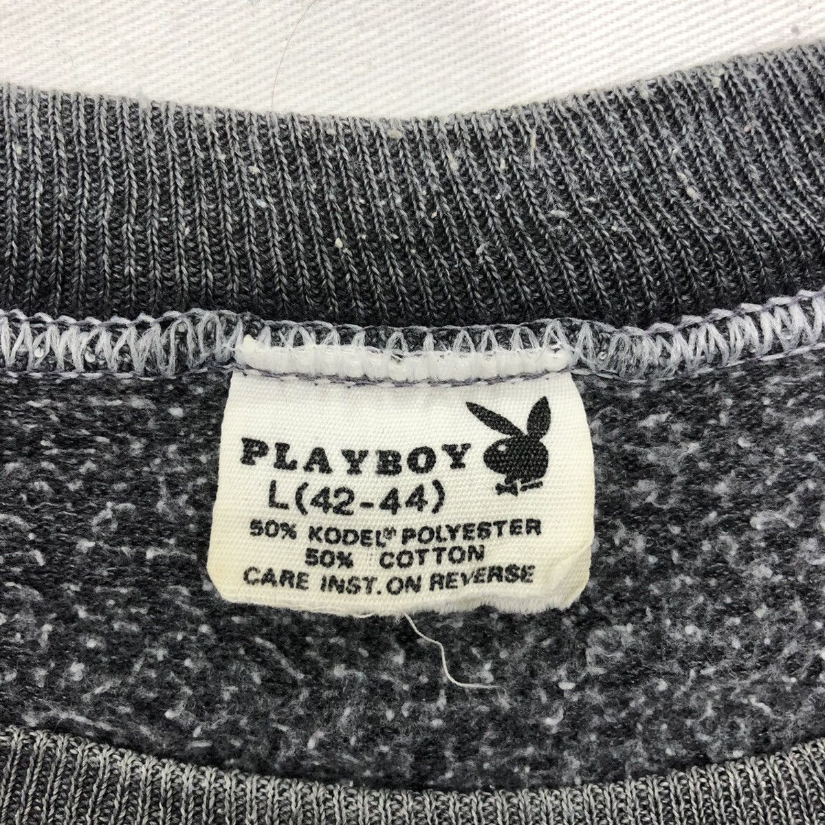 Playboy × Vintage Vintage Playboy faded thrashed pull over sweater Size US L / EU 52-54 / 3 - 7 Thumbnail