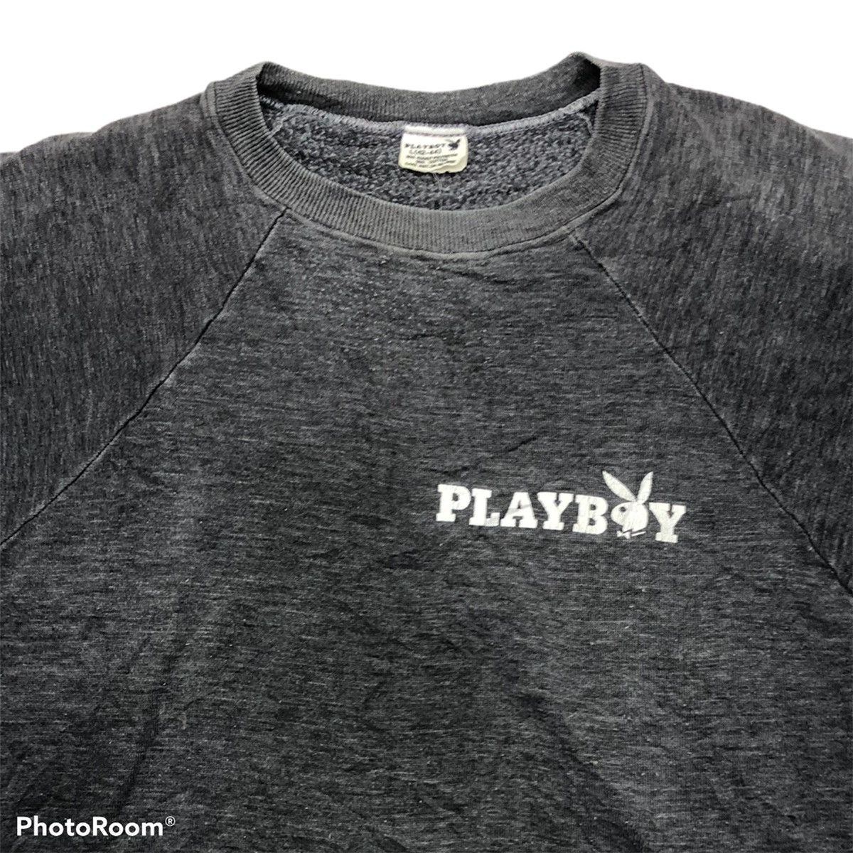 Playboy × Vintage Vintage Playboy faded thrashed pull over sweater Size US L / EU 52-54 / 3 - 2 Thumbnail