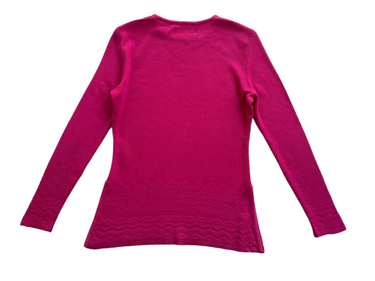 Yves Saint Laurent YSL Abstract Knitwear Longsleeve Top Size M / US 6-8 / IT 42-44 - 3 Thumbnail