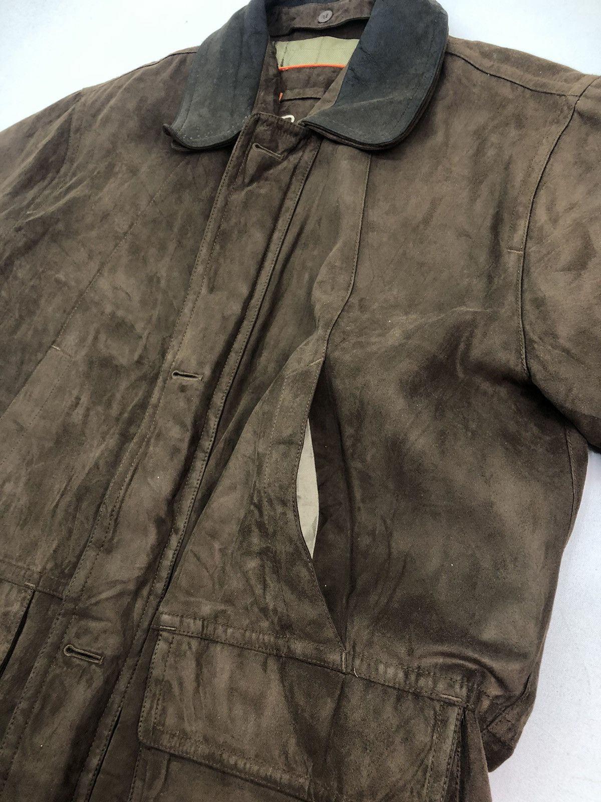 DuPont × Les Hommes Benny Les Homme suede Leather Jacket Size US XL / EU 56 / 4 - 7 Thumbnail