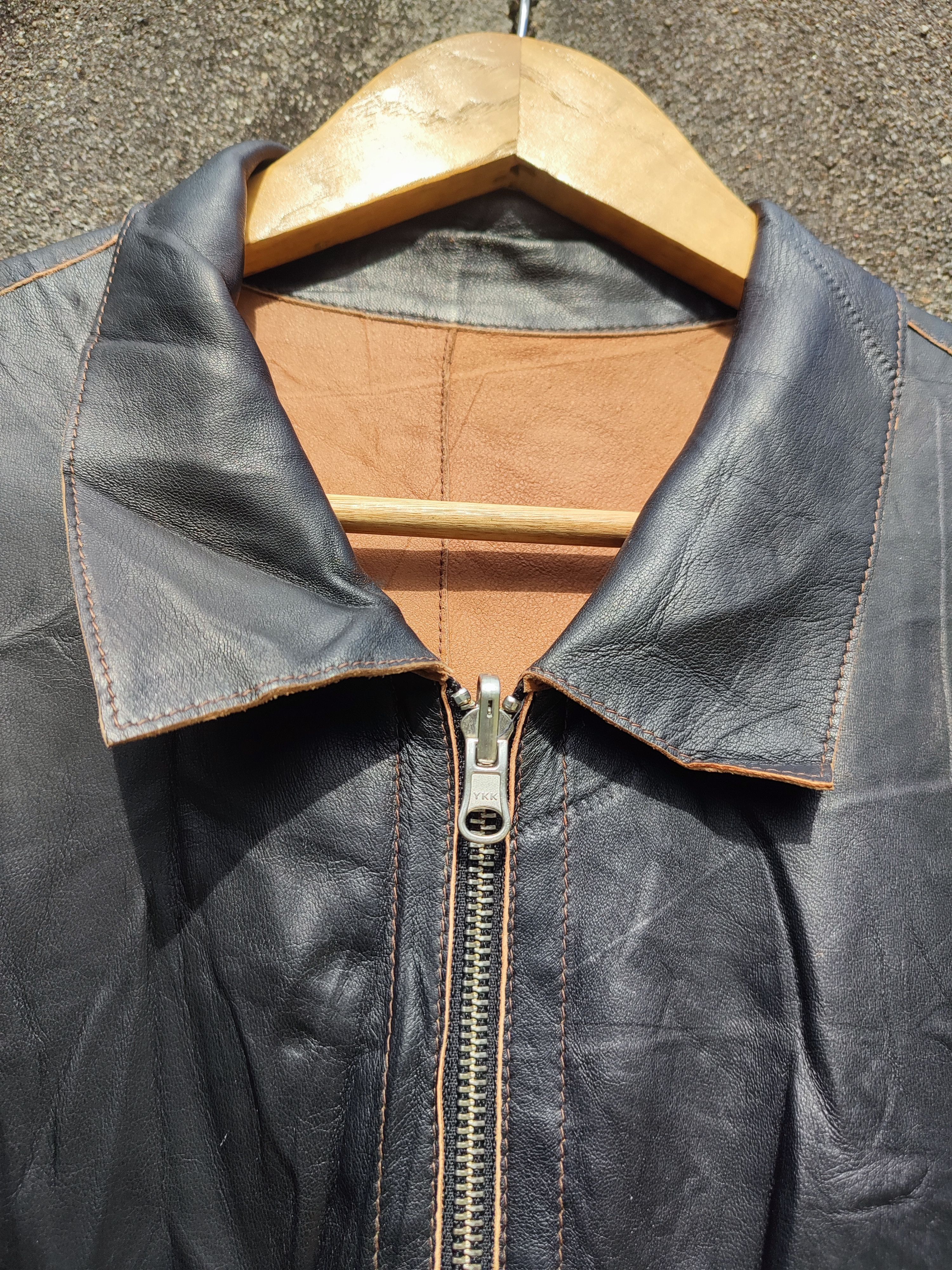 Designer Vintage Franco Rossetti Reversible Leather Jacket Size US L / EU 52-54 / 3 - 5 Thumbnail
