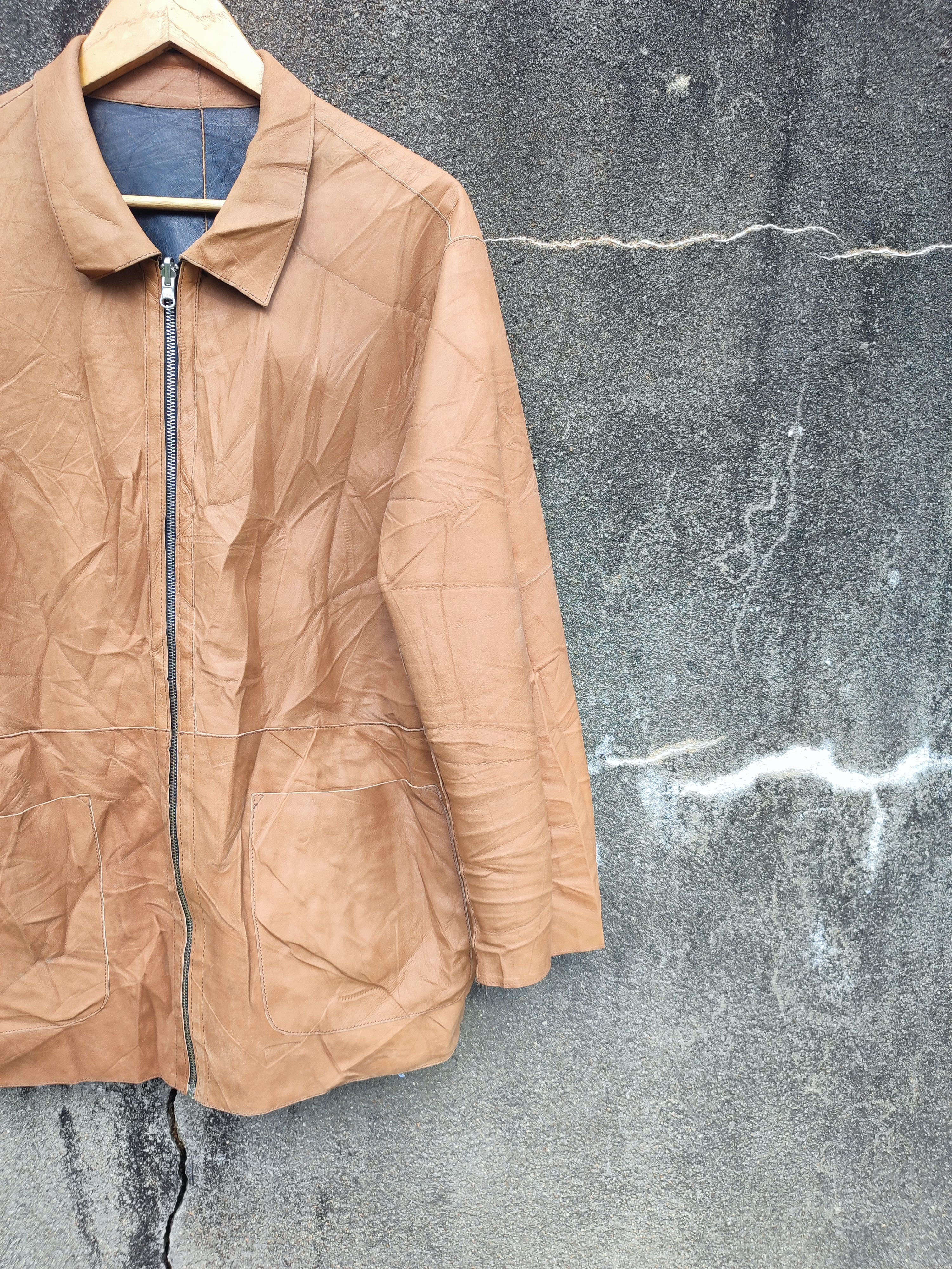 Designer Vintage Franco Rossetti Reversible Leather Jacket Size US L / EU 52-54 / 3 - 11 Thumbnail