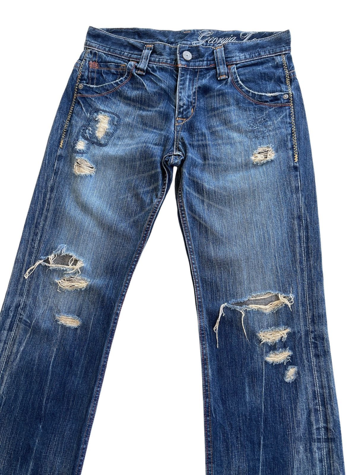 Japanese Brand Japanese Distressed Rusty Denim Size US 32 / EU 48 - 7 Thumbnail