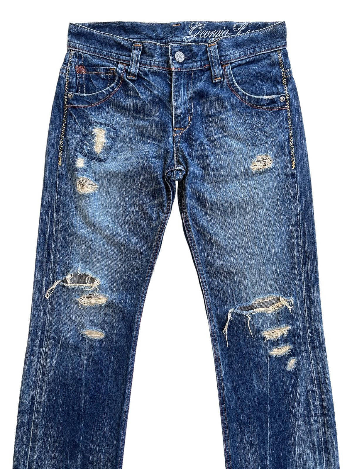 Japanese Brand Japanese Distressed Rusty Denim Size US 32 / EU 48 - 3 Thumbnail