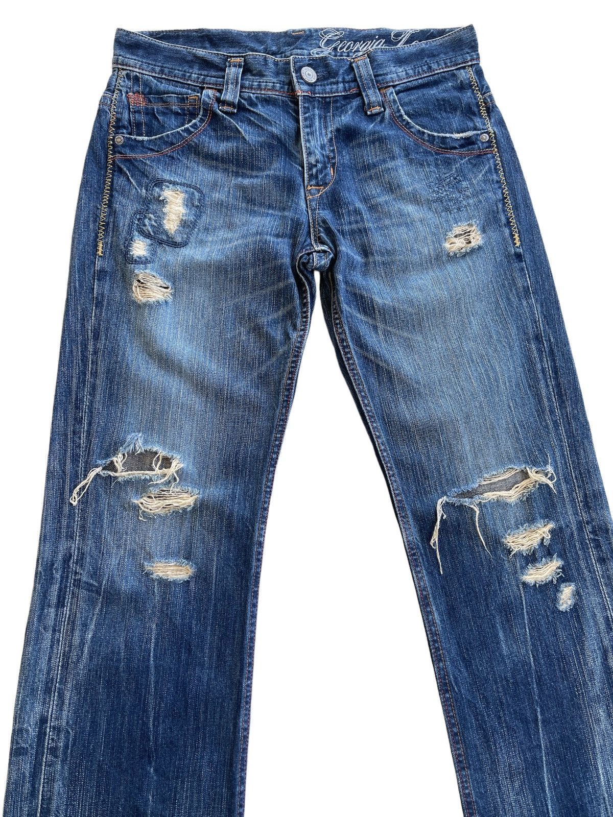 Japanese Brand Japanese Distressed Rusty Denim Size US 32 / EU 48 - 6 Thumbnail