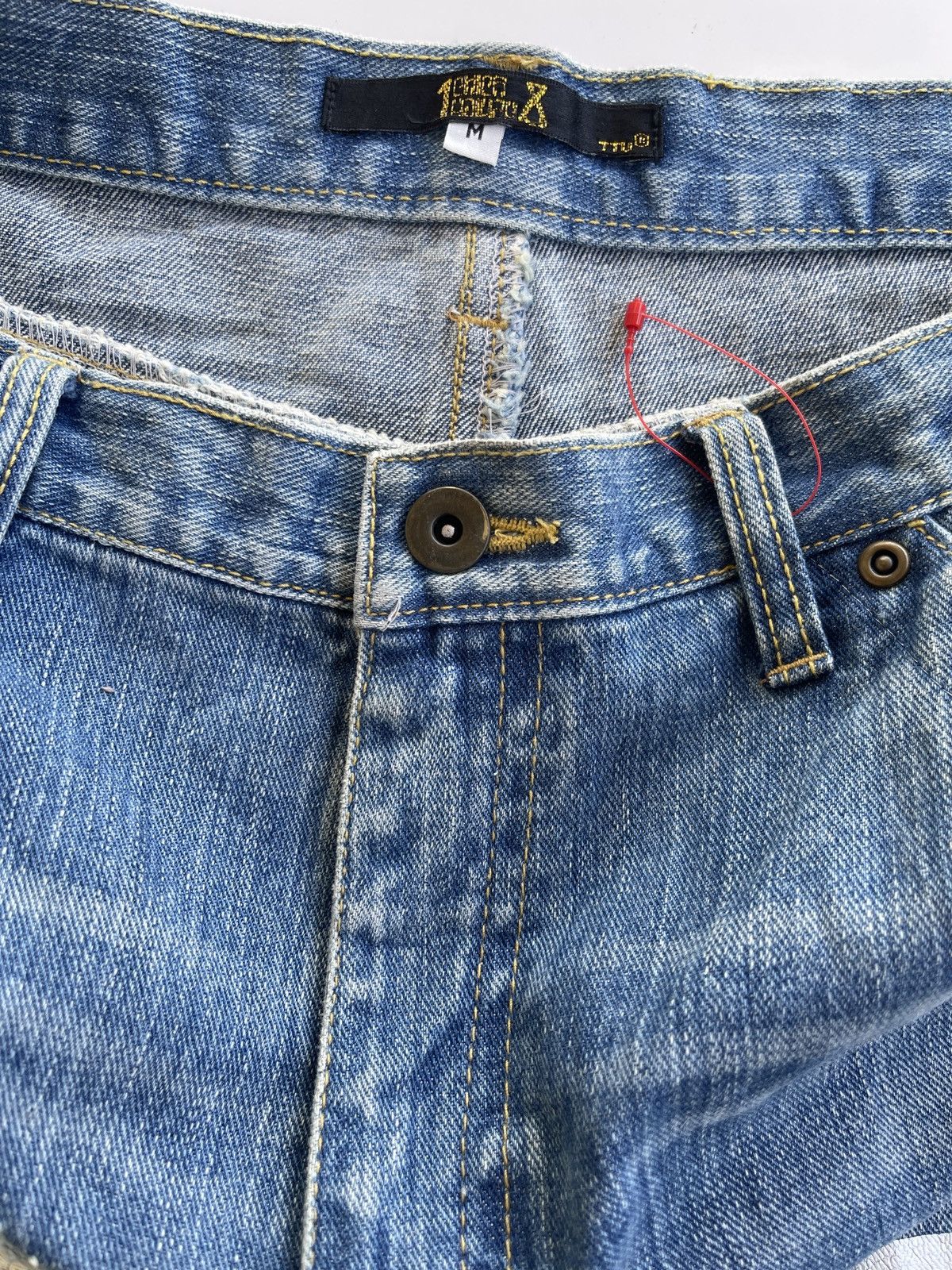 Japanese Brand Japanese Distressed Avantgarde Denim Size US 31 - 8 Thumbnail