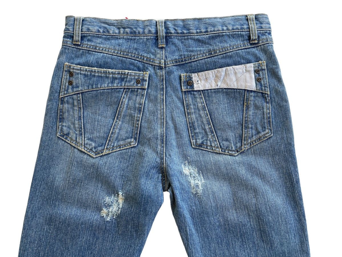 Japanese Brand Japanese Distressed Avantgarde Denim Size US 31 - 7 Thumbnail