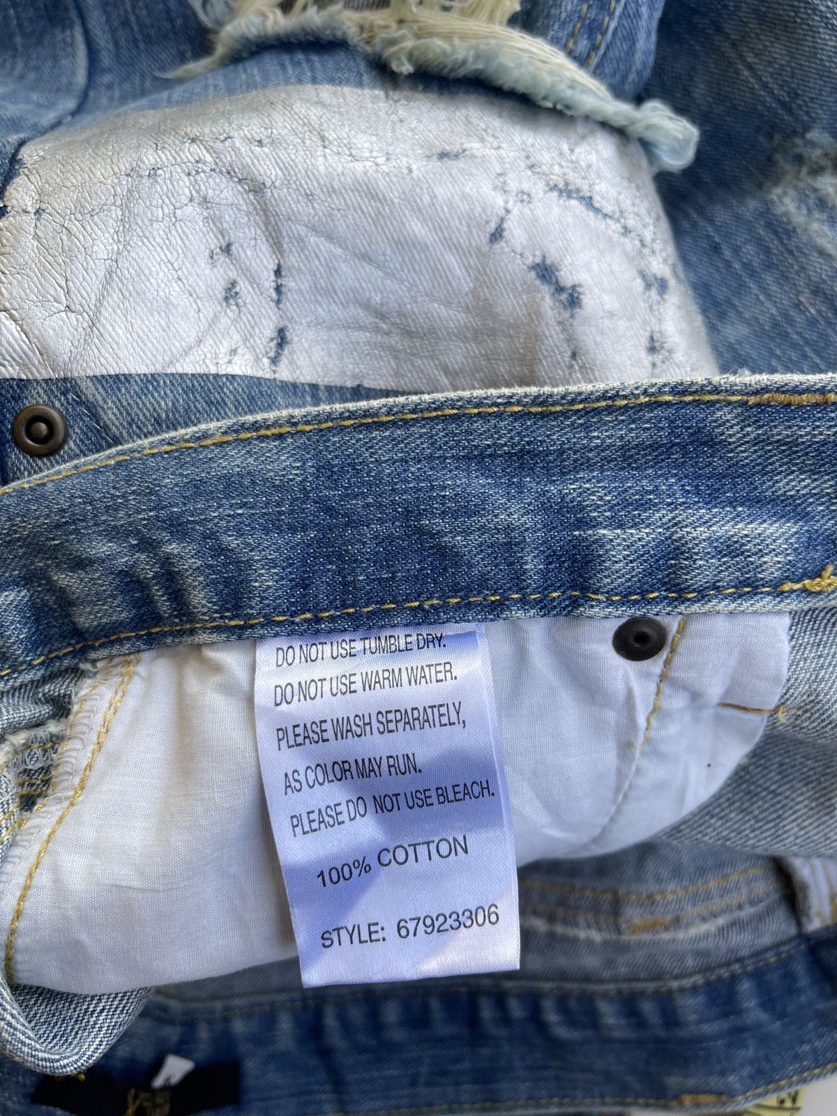 Japanese Brand Japanese Distressed Avantgarde Denim Size US 31 - 10 Thumbnail