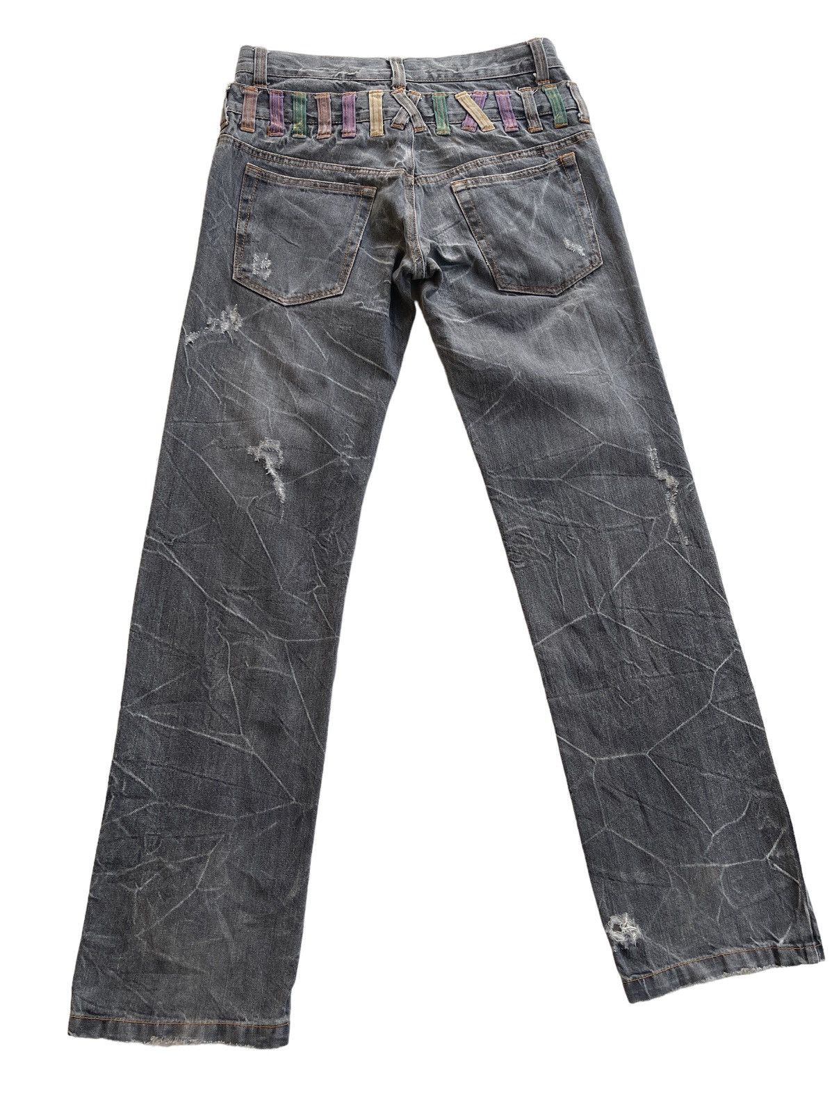 Japanese Brand Double Waist Straight Cut Jeans Size US 30 / EU 46 - 7 Thumbnail