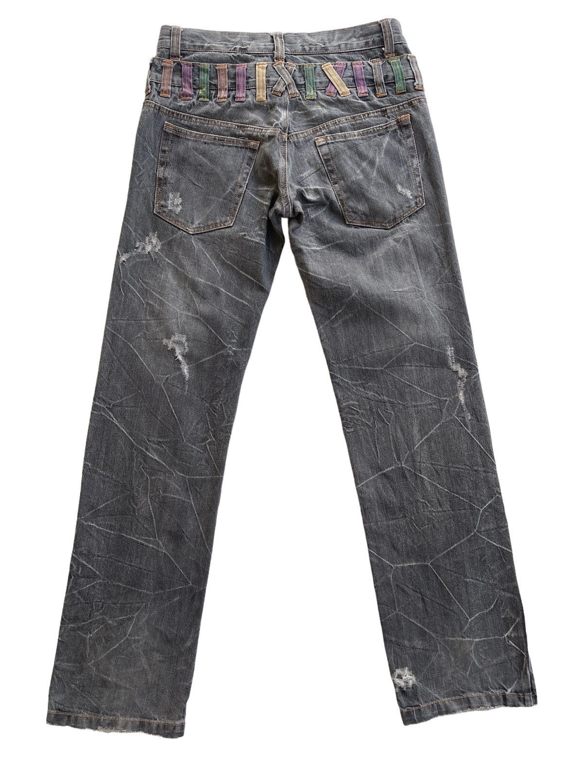 Japanese Brand Double Waist Straight Cut Jeans Size US 30 / EU 46 - 2 Thumbnail