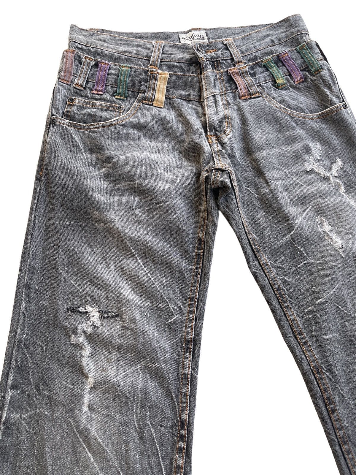 Japanese Brand Double Waist Straight Cut Jeans Size US 30 / EU 46 - 6 Thumbnail