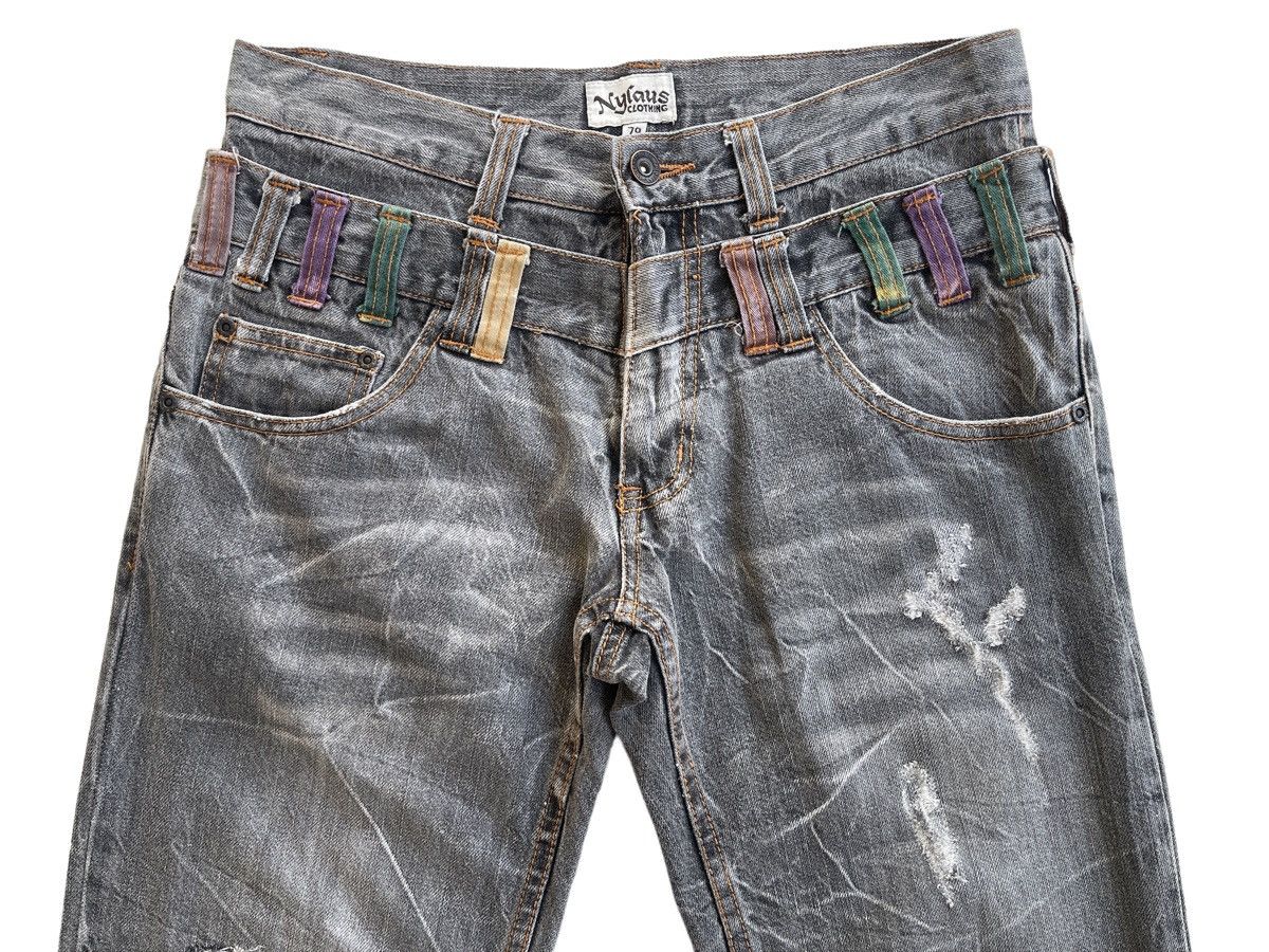 Japanese Brand Double Waist Straight Cut Jeans Size US 30 / EU 46 - 5 Thumbnail